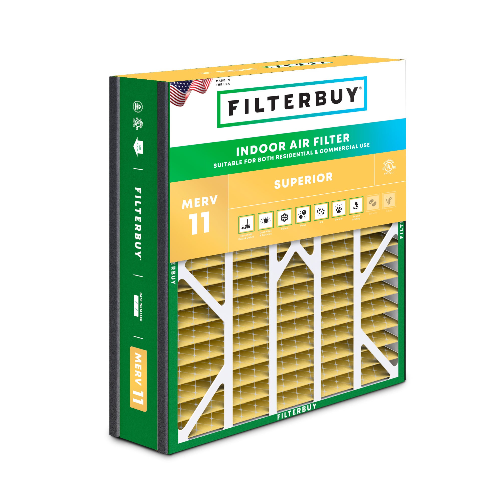 Day and Night 20X25X4.38 MERV 11 Replacement Filter