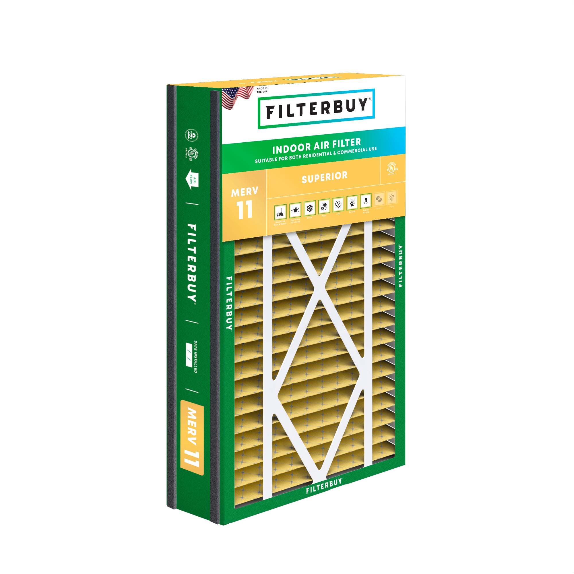 Ultravation 16x25x3 MERV 11 Replacement Filter