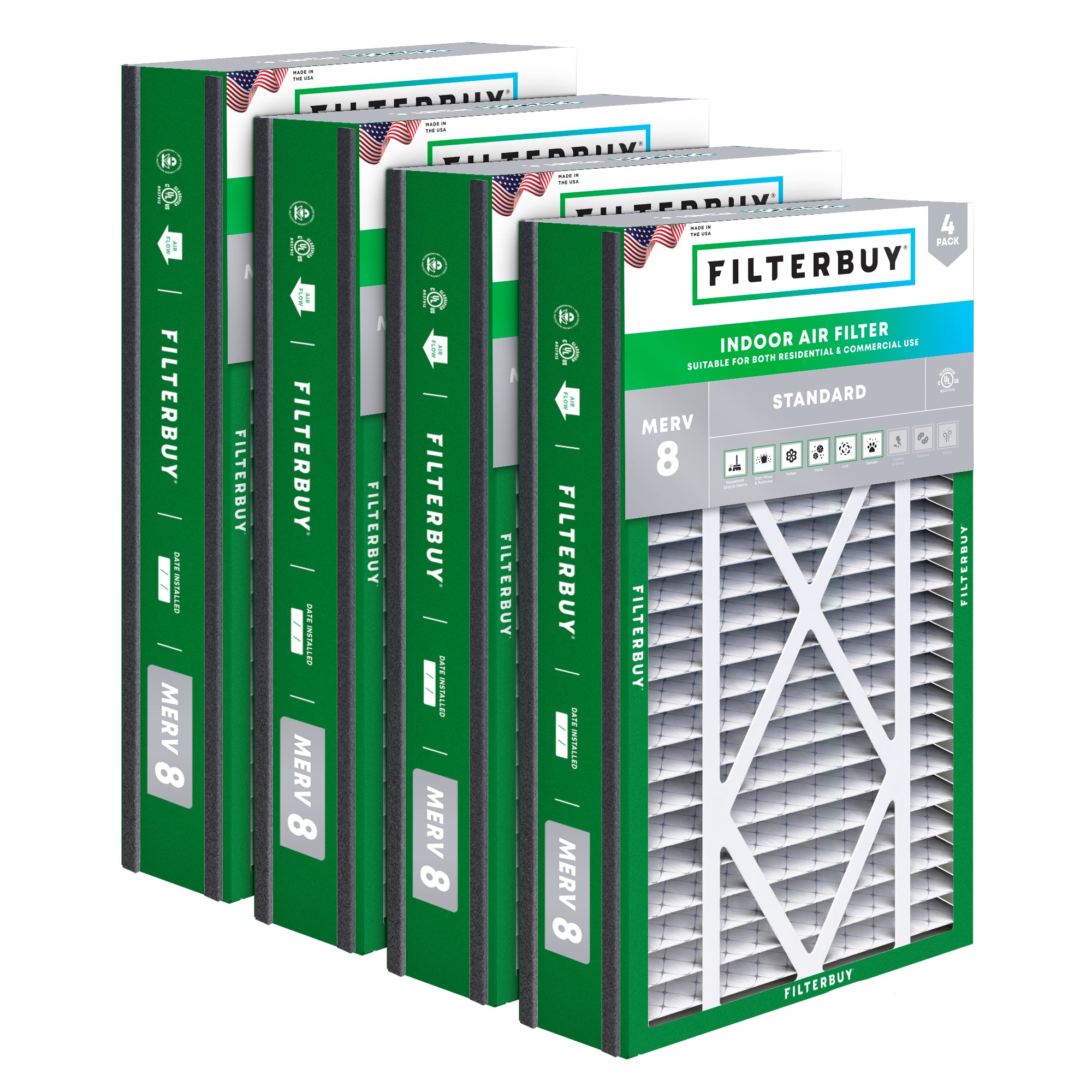 Ultravation 16x25x3 MERV 8 Replacement Filter