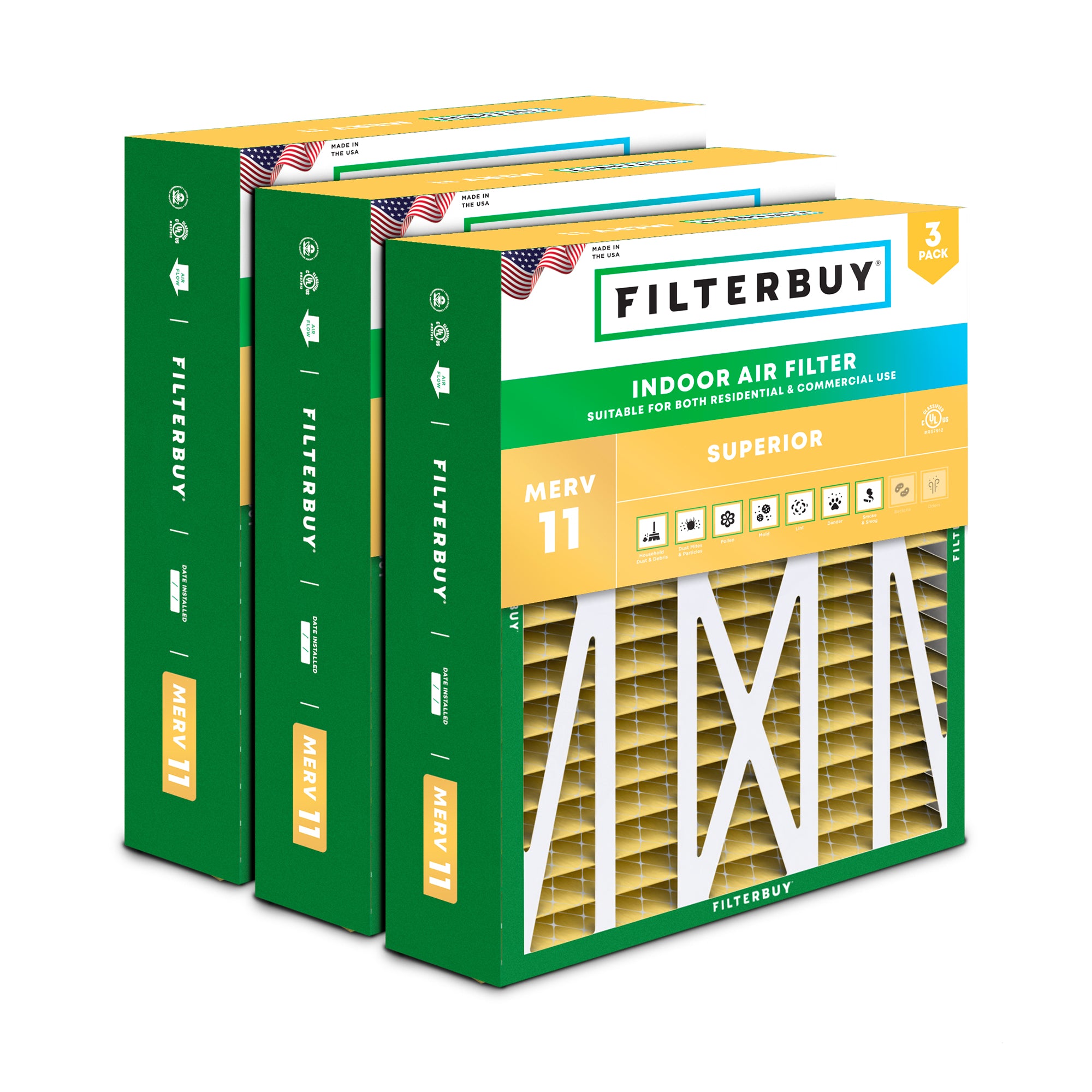17.5x21x4.5 MERV 11 Rheem RXHF-E17AM10, RXHF-E17AM13 Replacement Filter