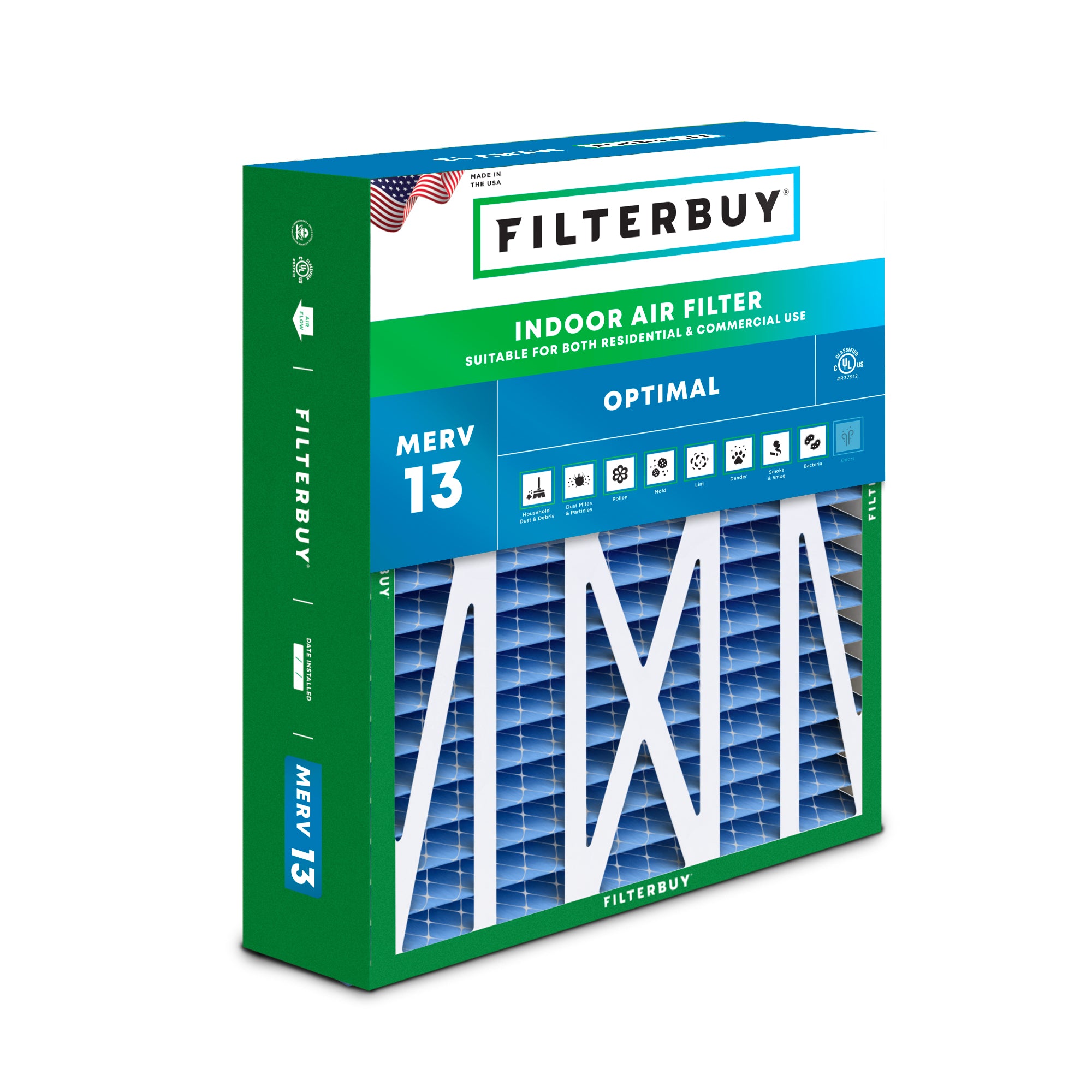 21x21x4.5 MERV 13 Rheem RXFH-E21AM10, RXFH-E21AM13 Replacement Filter