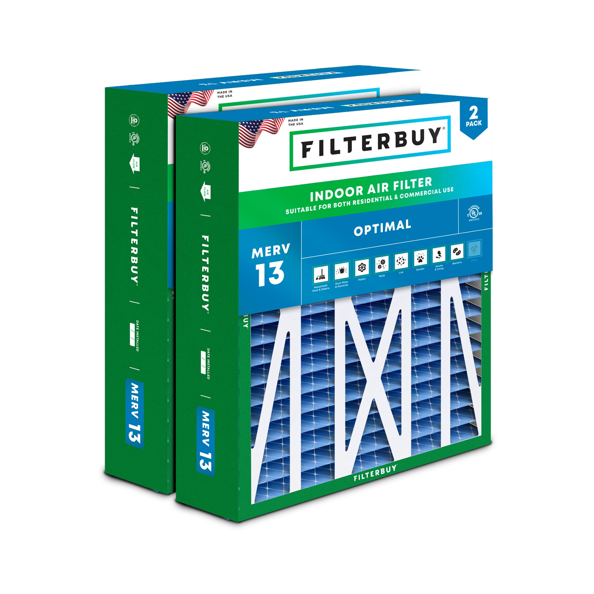 21x21x4.5 MERV 13 Rheem RXFH-E21AM10, RXFH-E21AM13 Replacement Filter