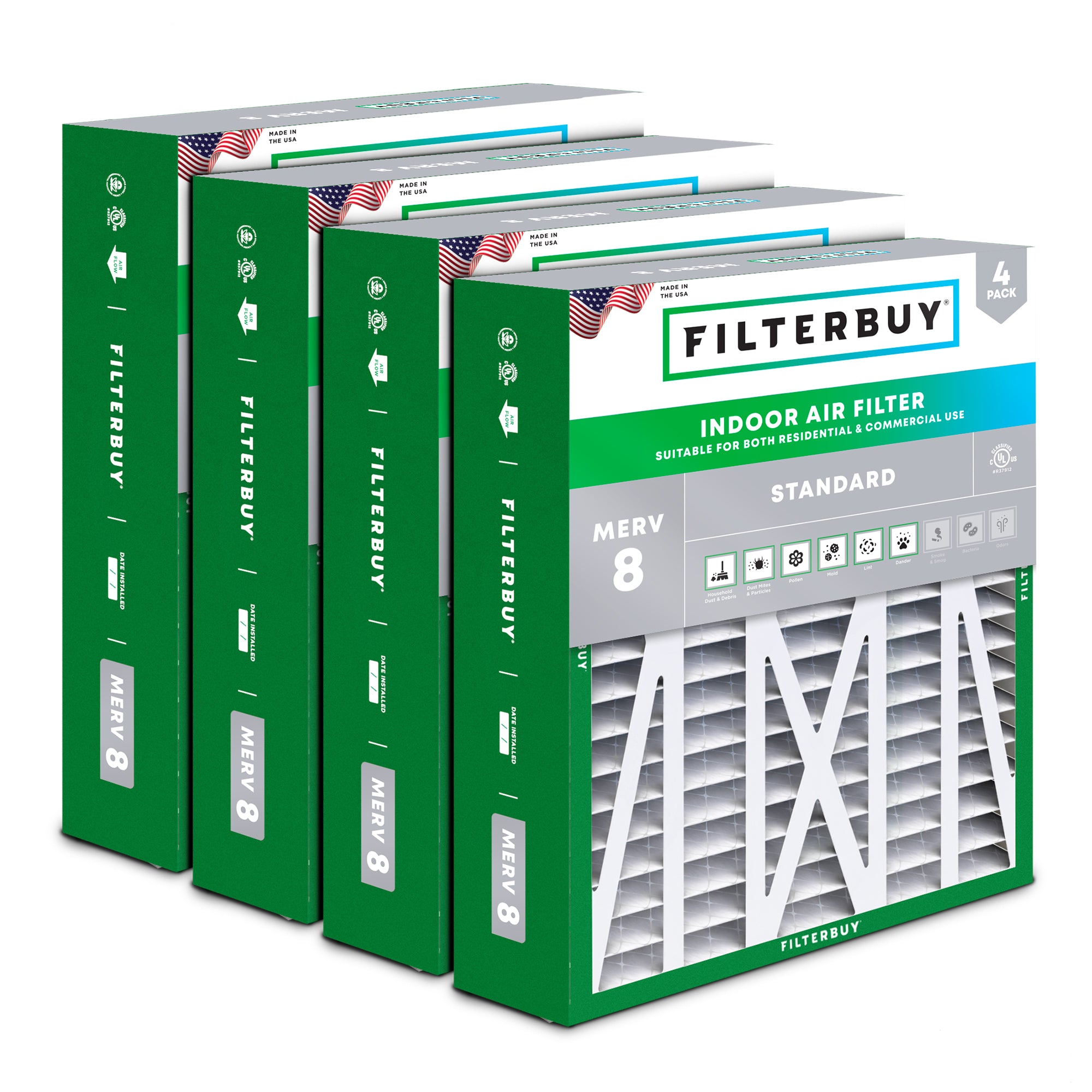 17.5x21x4.5 MERV 8 Rheem RXHF-E17AM10, RXHF-E17AM13 Replacement Filter