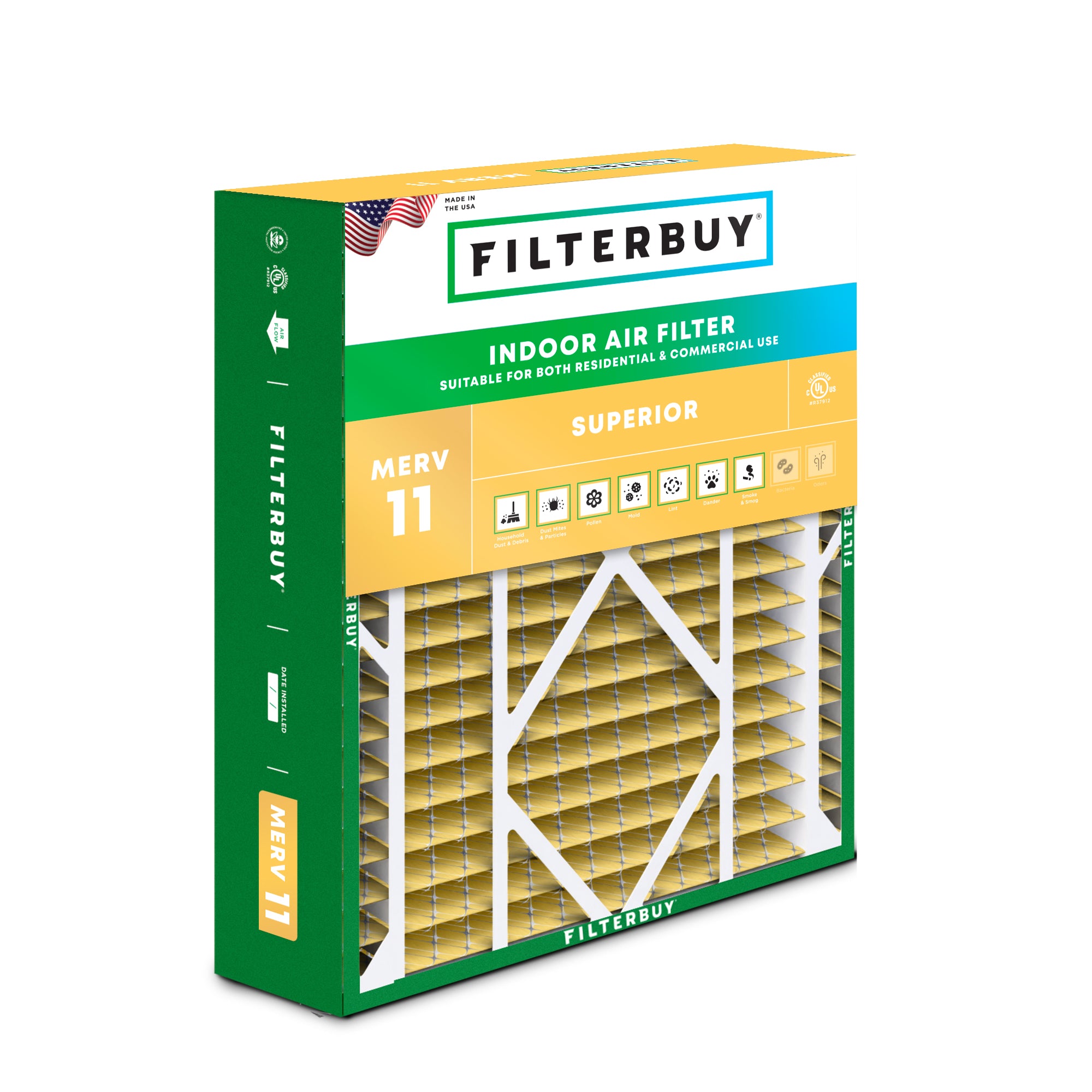 Day and Night 24X25X5 MERV 11 Replacement Filter