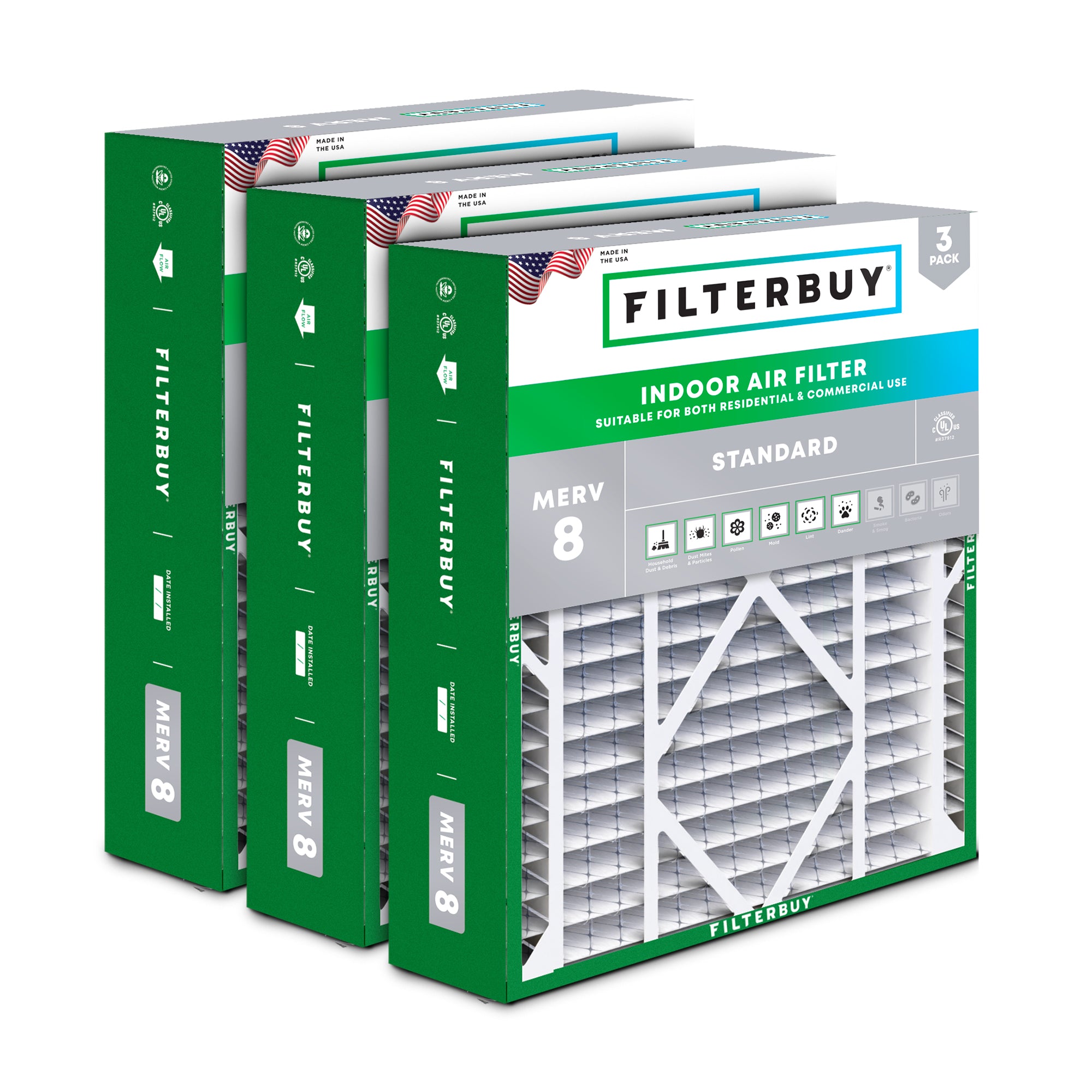 BDP 24X25X5 MERV 8 Replacement Filter