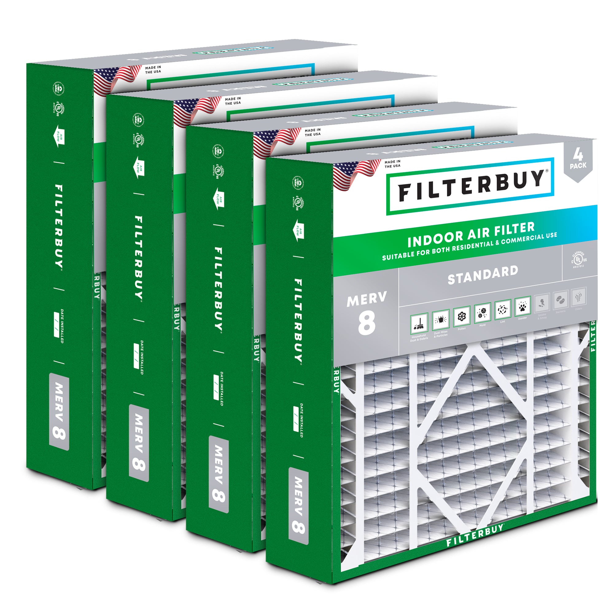 Day and Night 24X25X5 MERV 8 Replacement Filter