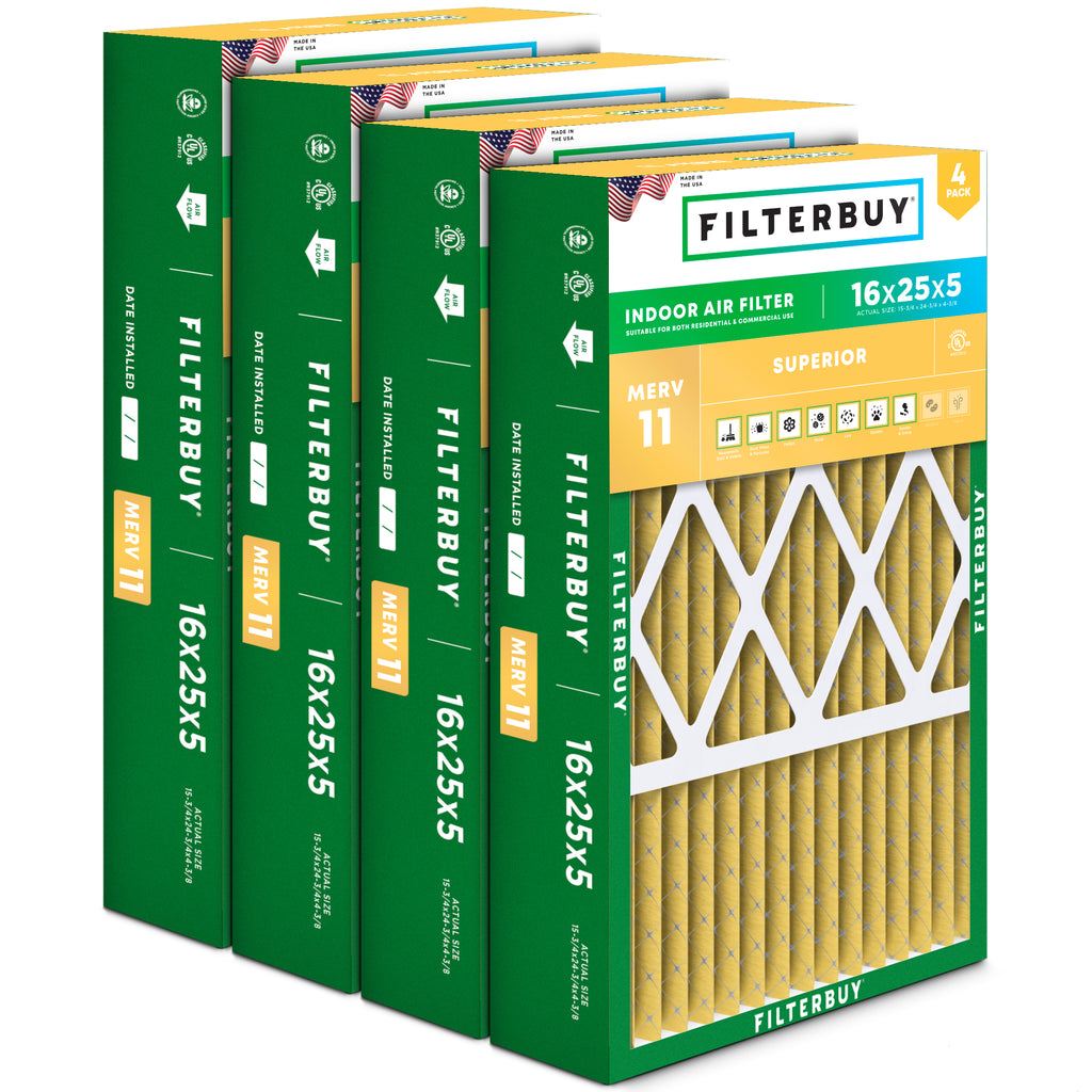White Rodgers 16x25x5 MERV 11 Replacement Filter