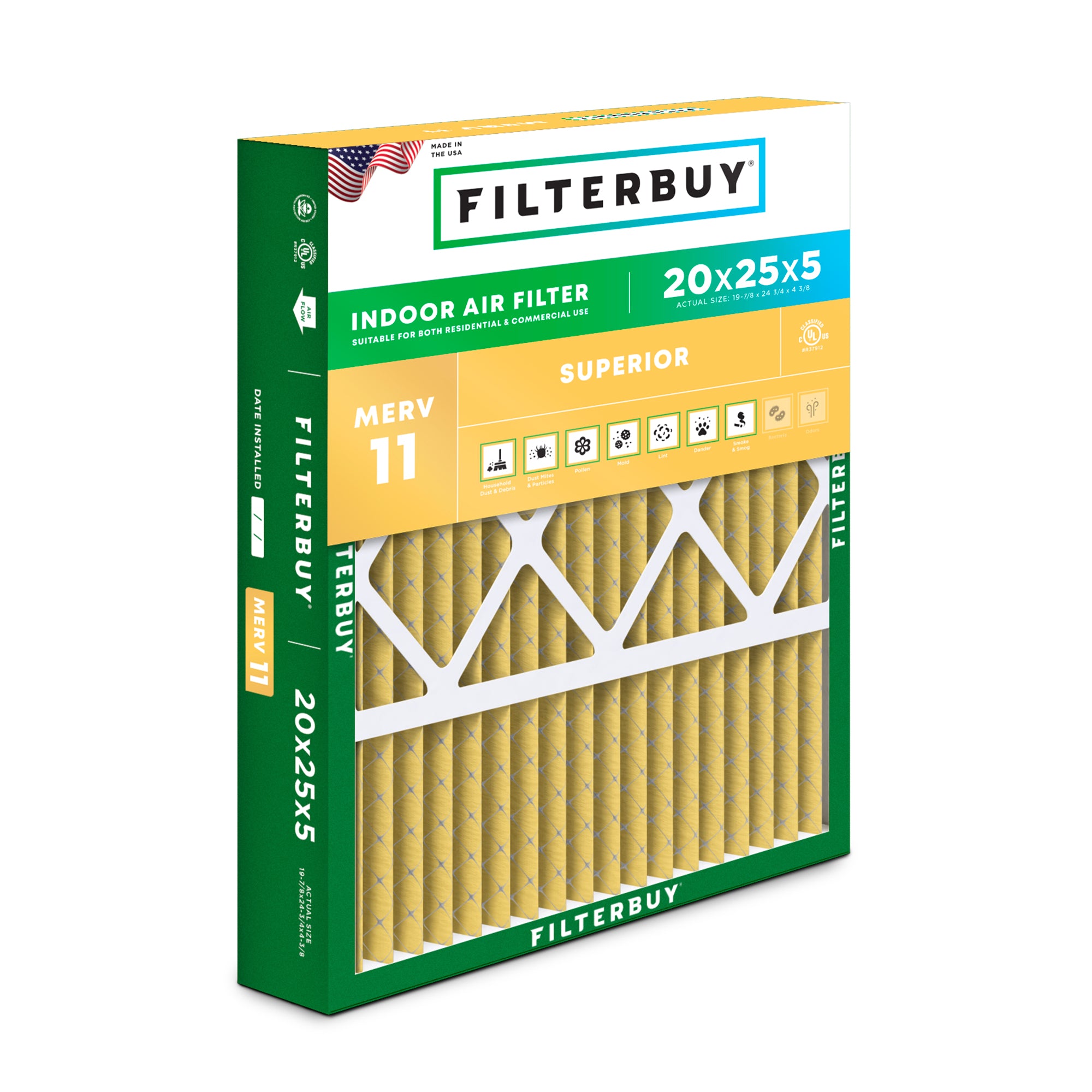 Lennox 20x25x5 MERV 11 Replacement Filter