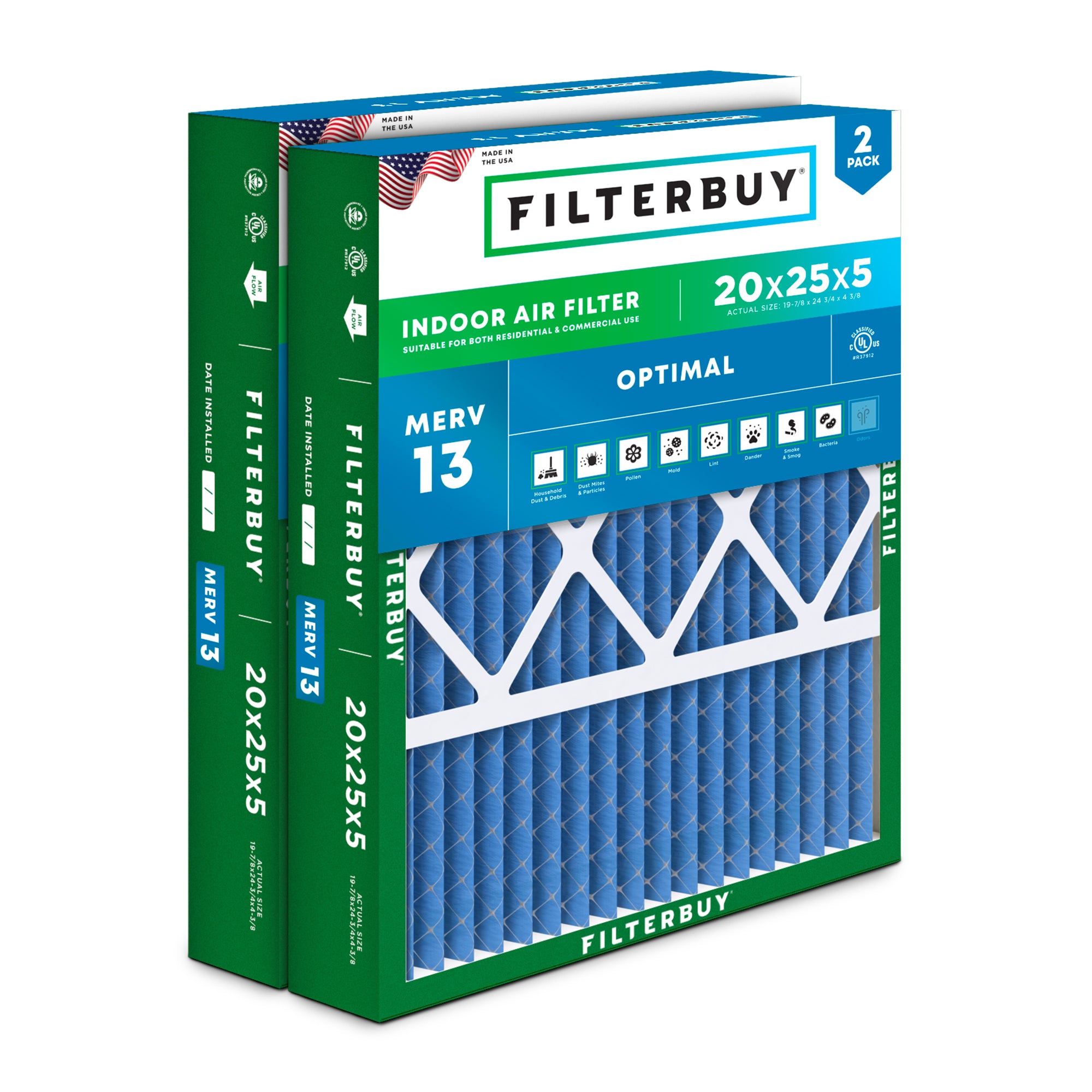 Lennox 20x25x5 MERV 13 Replacement Filter