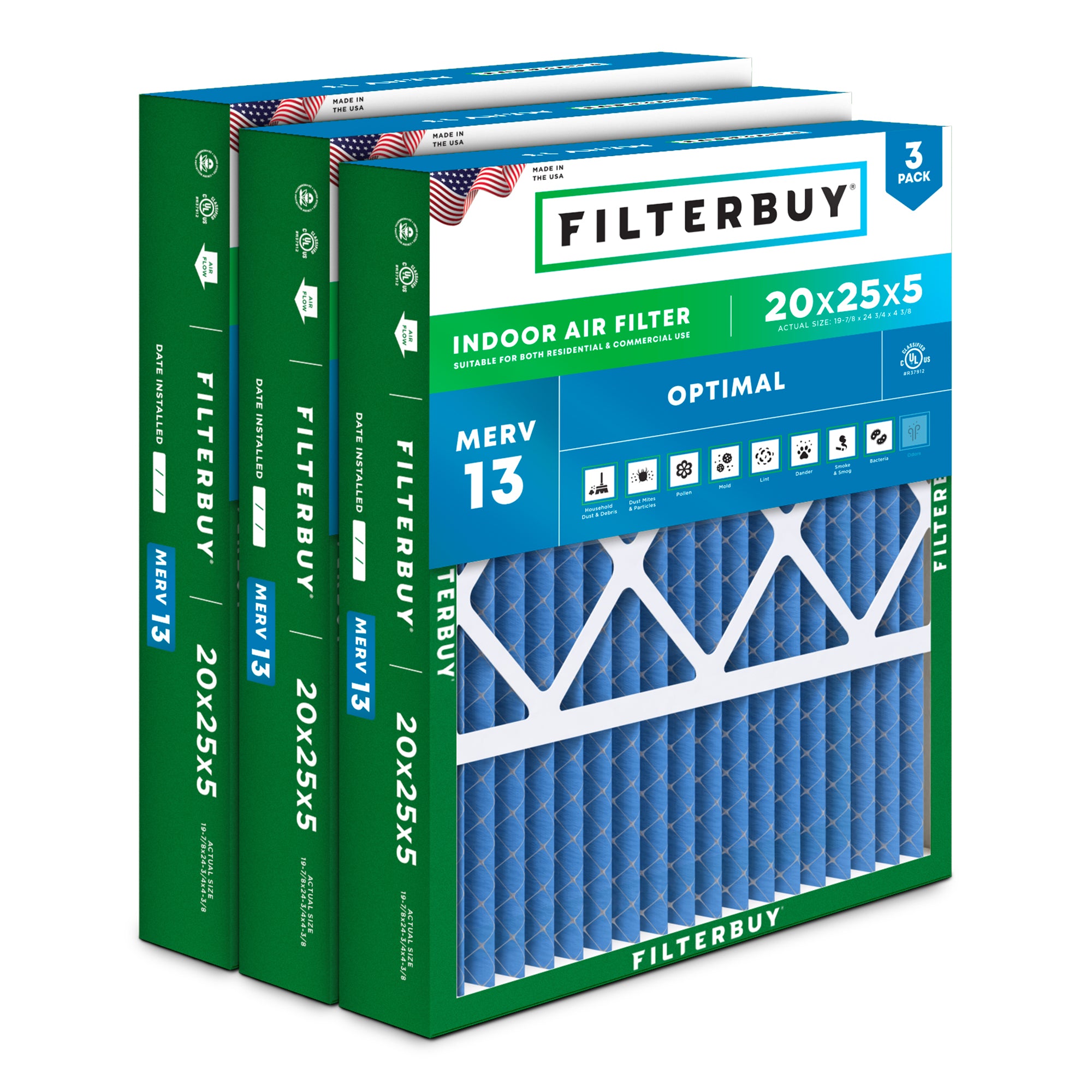 Lennox 20x25x5 MERV 13 Replacement Filter