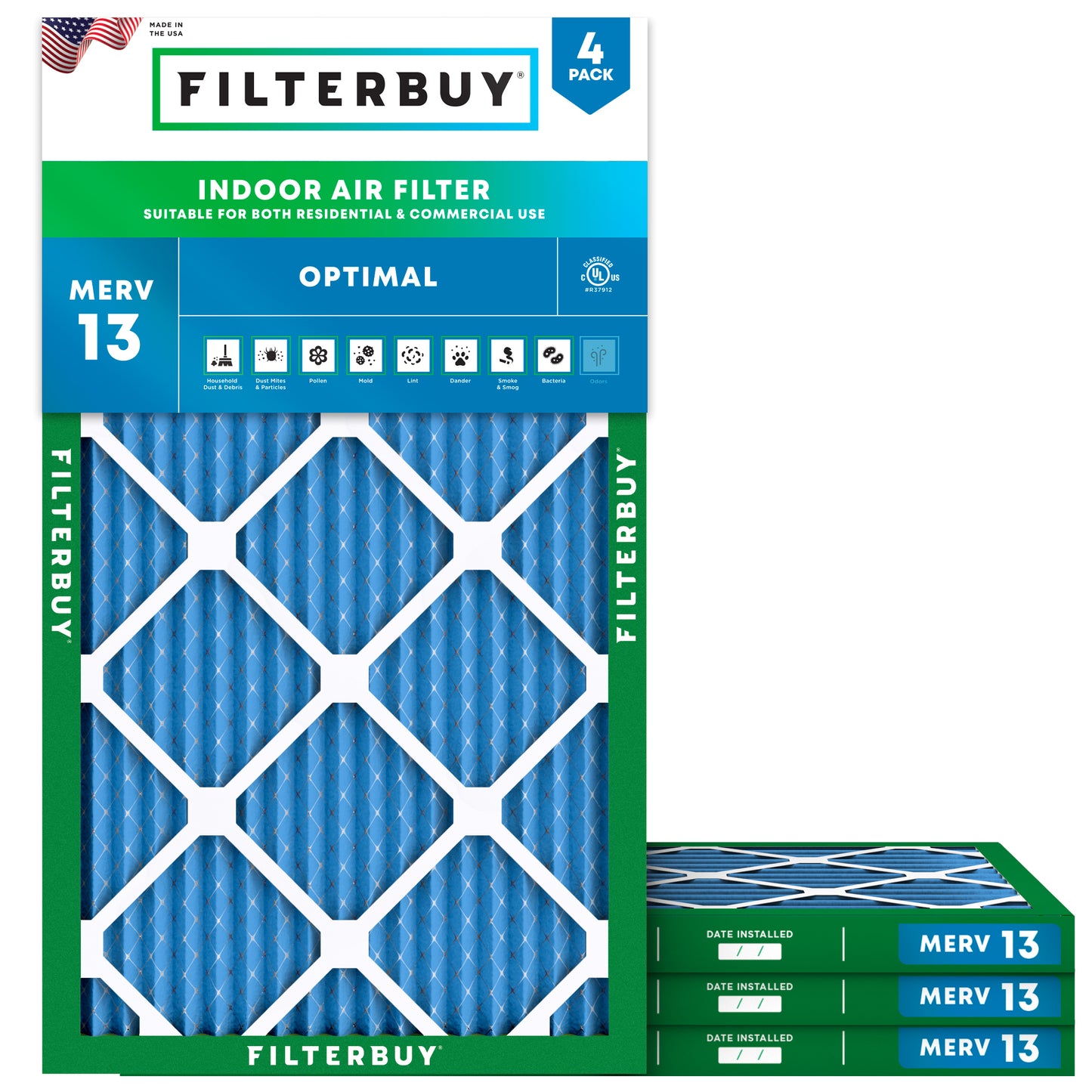 15x25x1 MERV 13 Air Filter