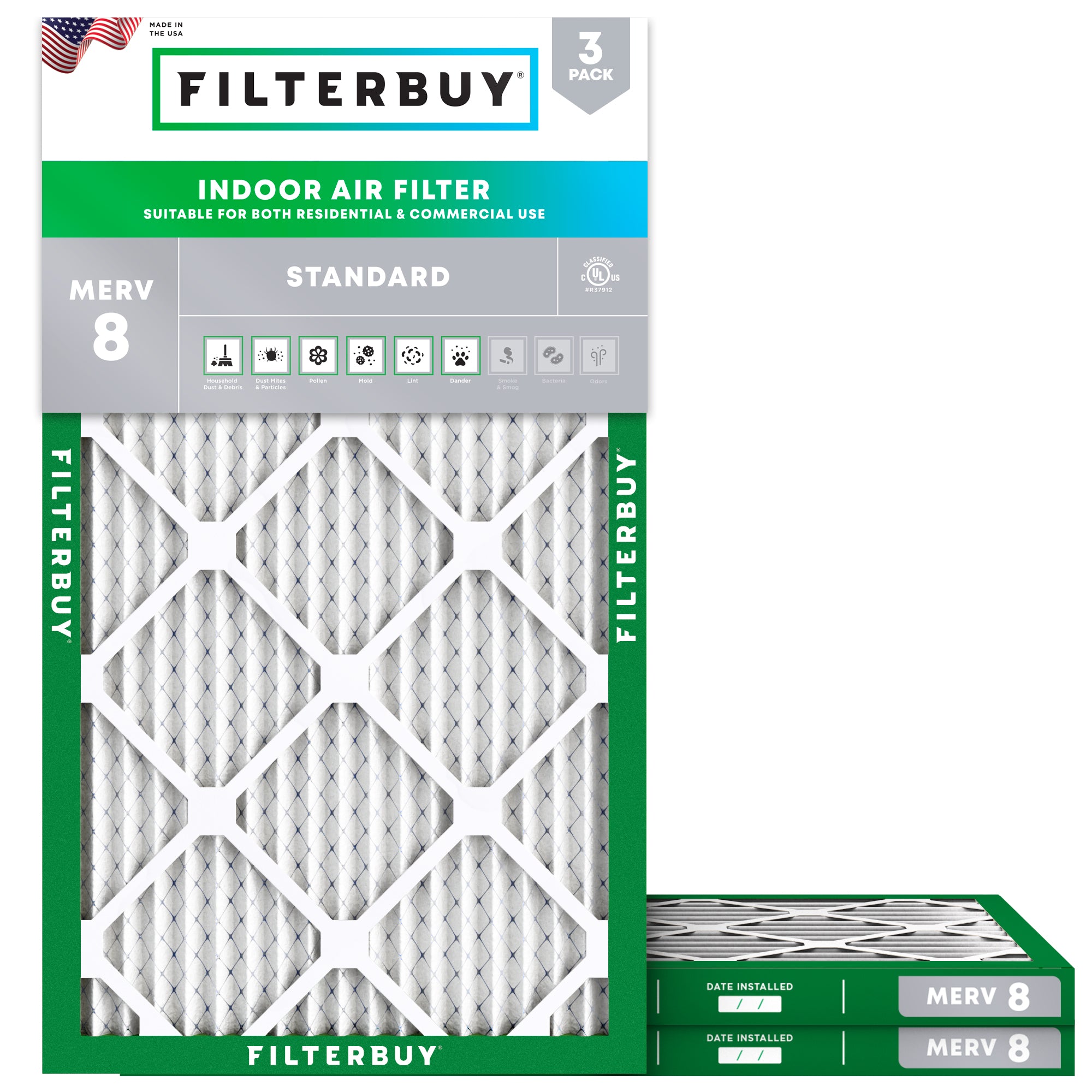 16-5x24-5x1 MERV 8 Air Filter