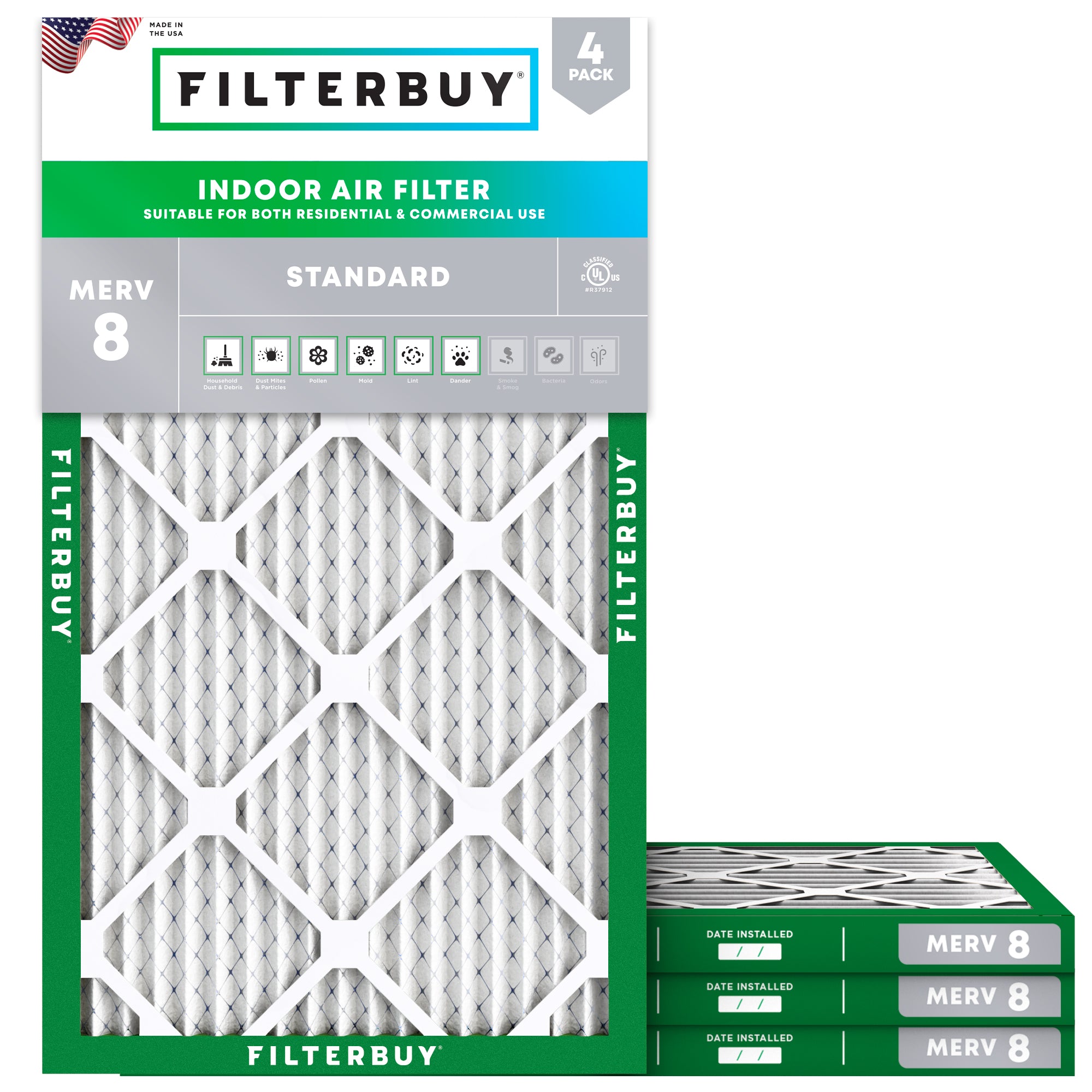 8x20x1 MERV 8 Air Filter