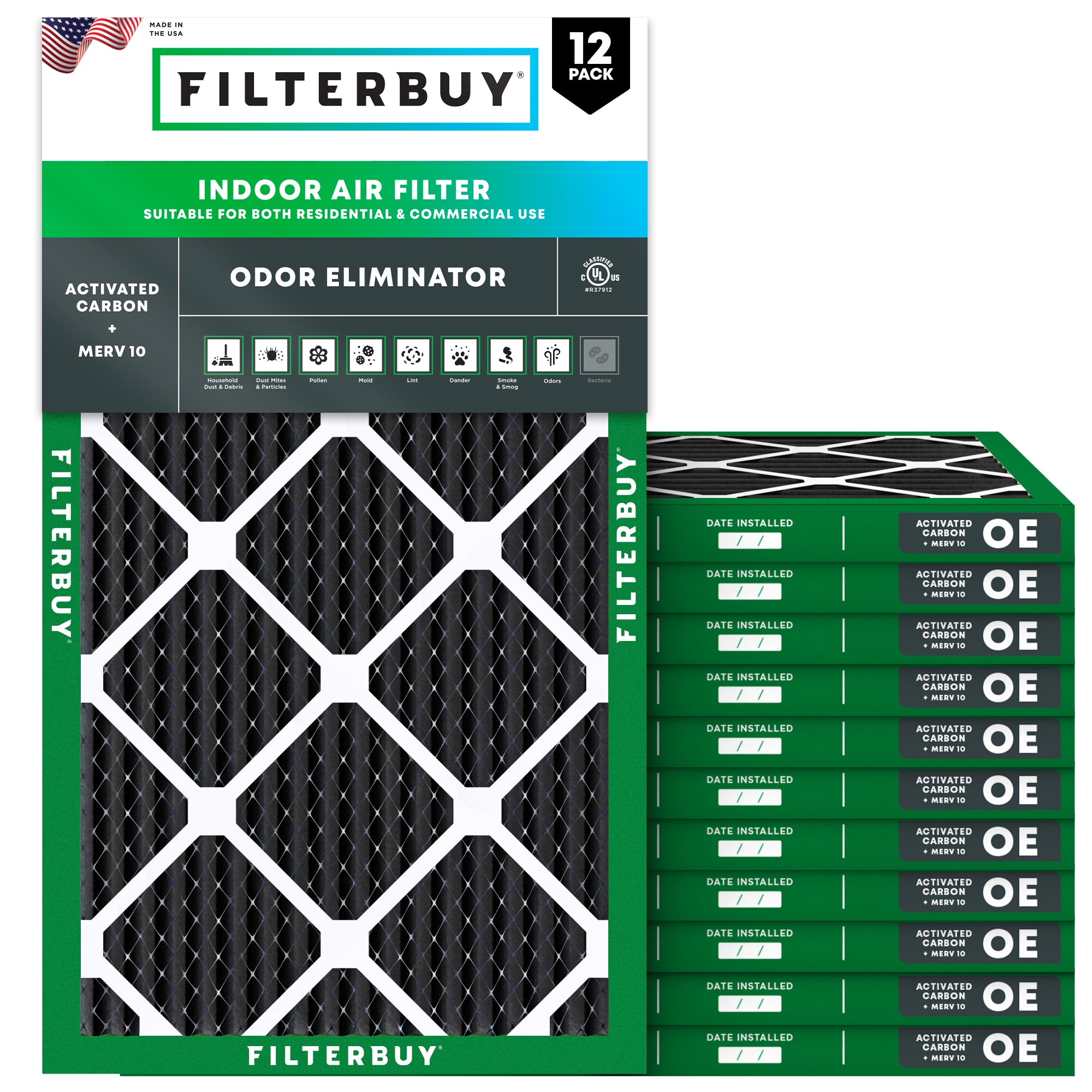 16x24x1 MERV odor-eliminator Air Filter