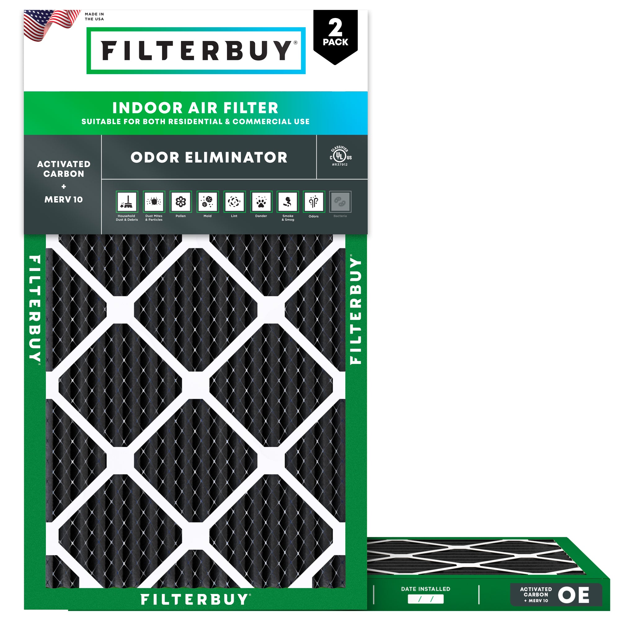 16x24x1 MERV odor-eliminator Air Filter