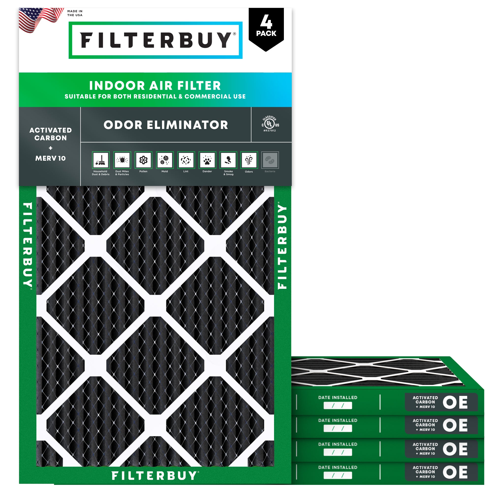 16x24x1 MERV odor-eliminator Air Filter