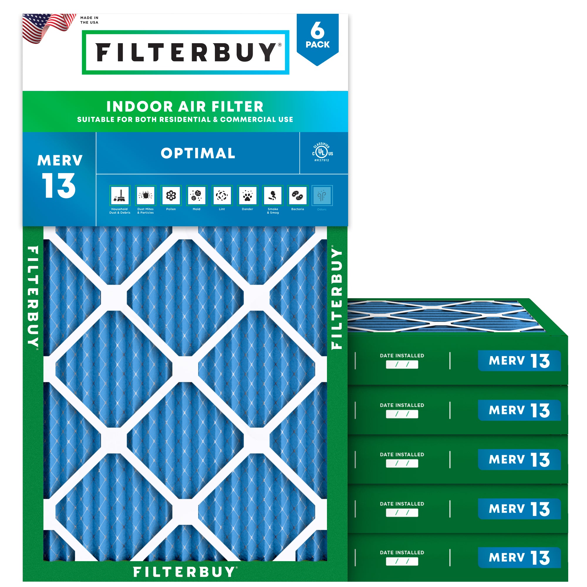 14x36x2 MERV 13 Air Filter