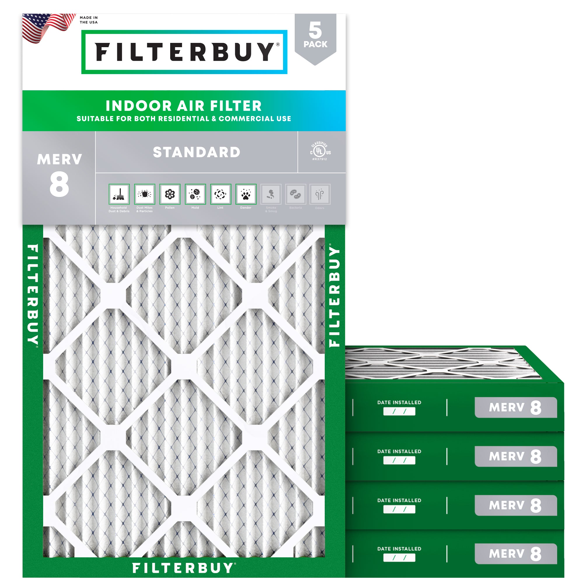 14x25x2 MERV 8 Air Filter