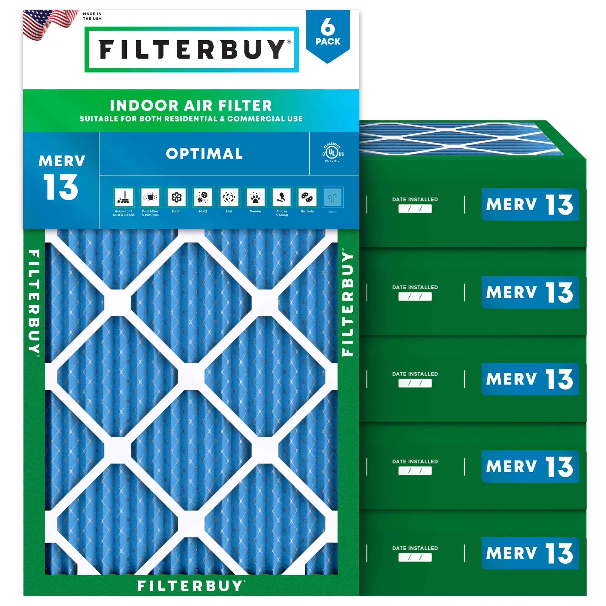 12-5x21x4 MERV 13 Air Filter