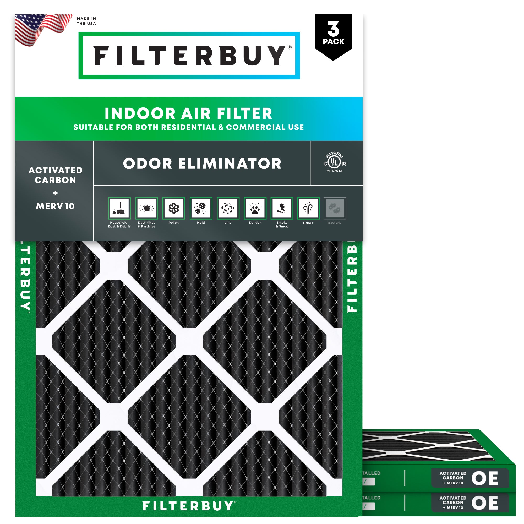 20x24x1 MERV odor-eliminator Air Filter