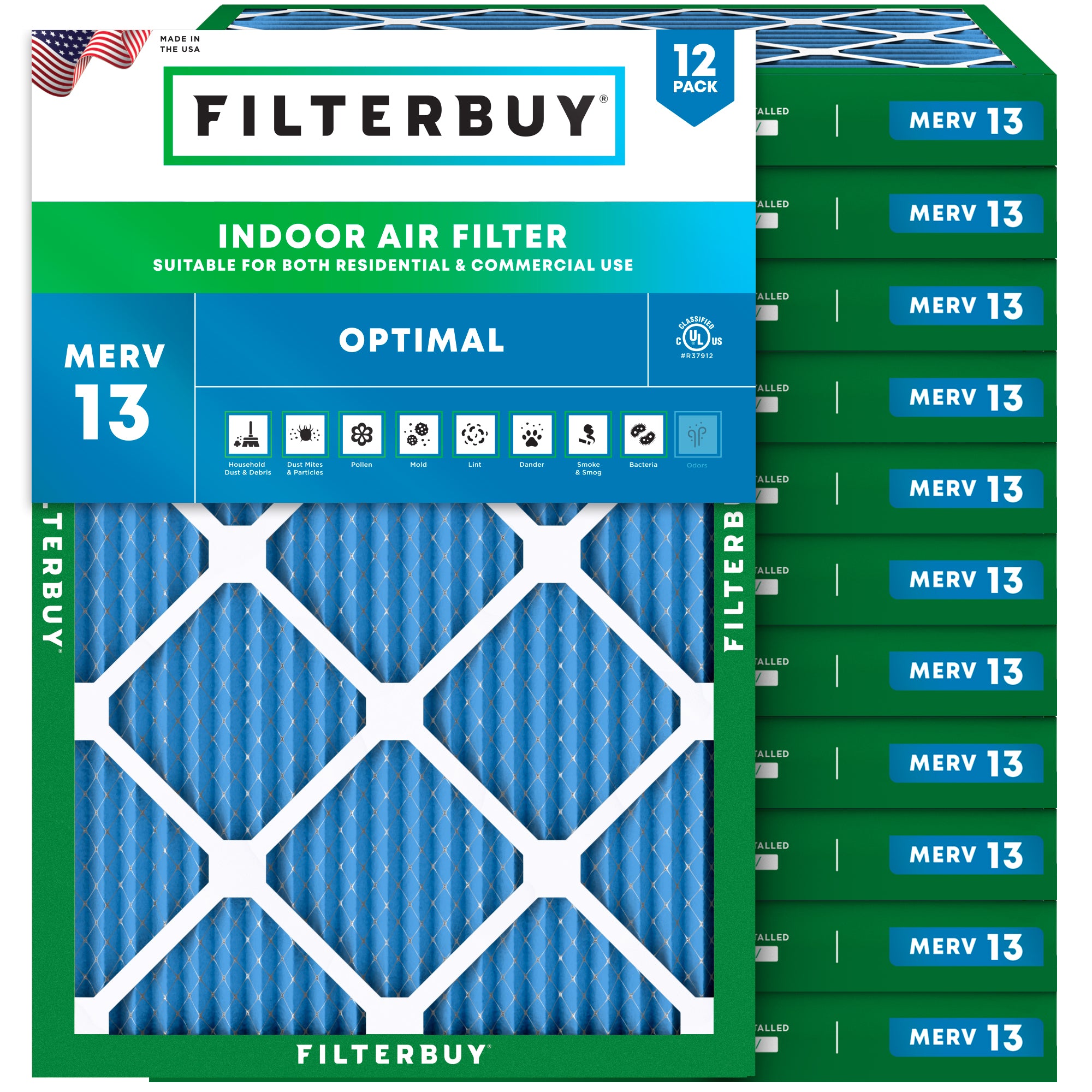19x21x2 MERV 13 Air Filter