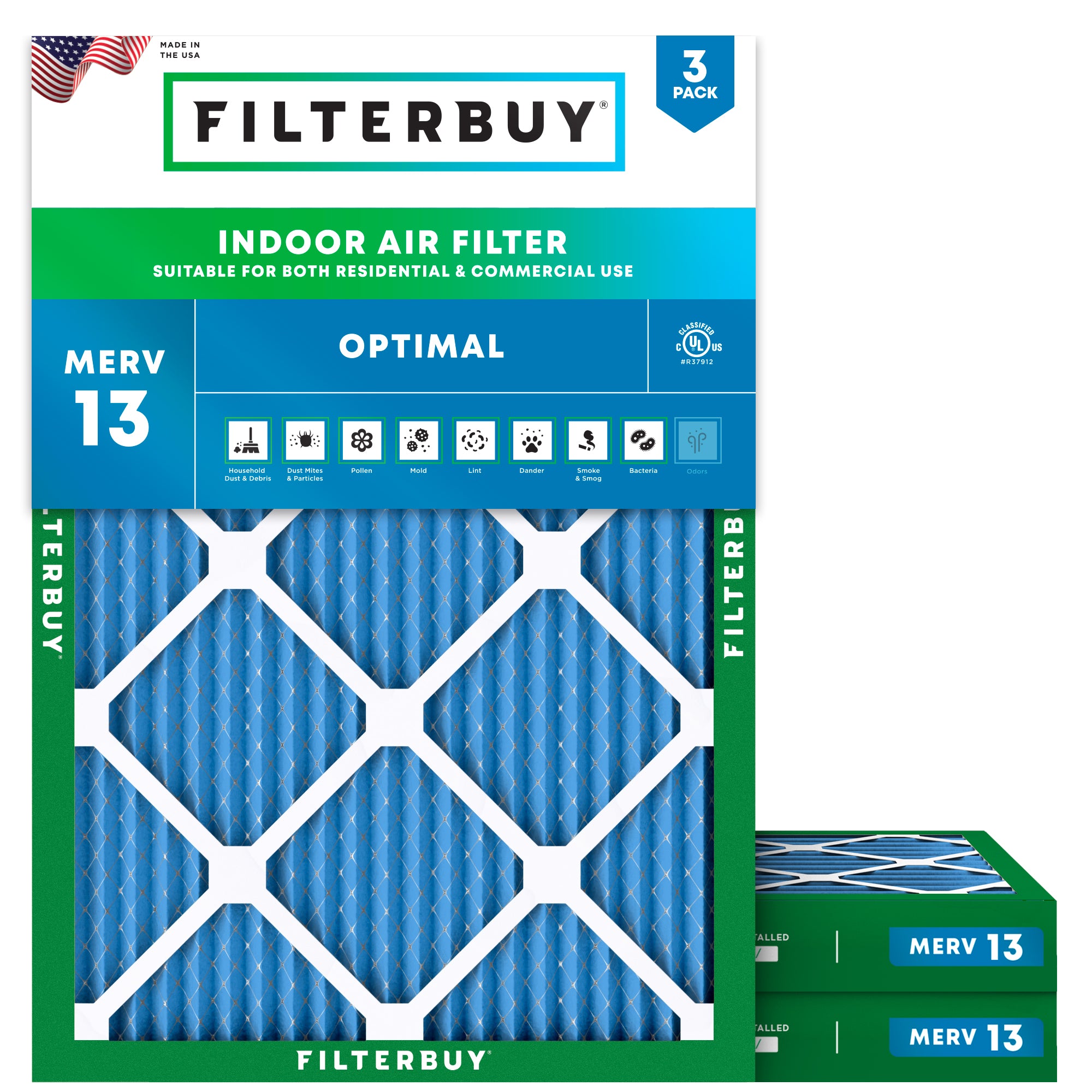16x18x2 MERV 13 Air Filter