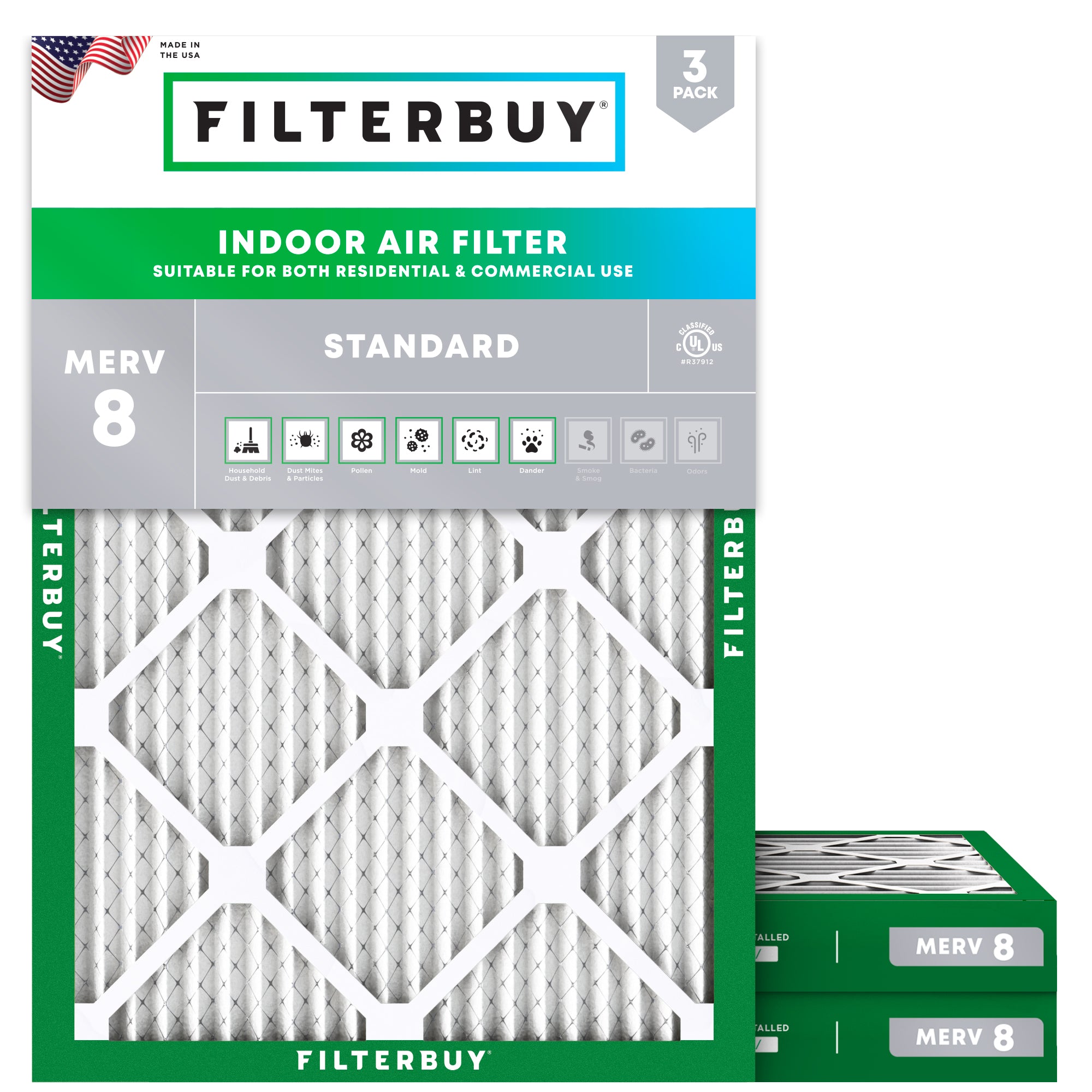 14x20x2 MERV 8 Air Filter