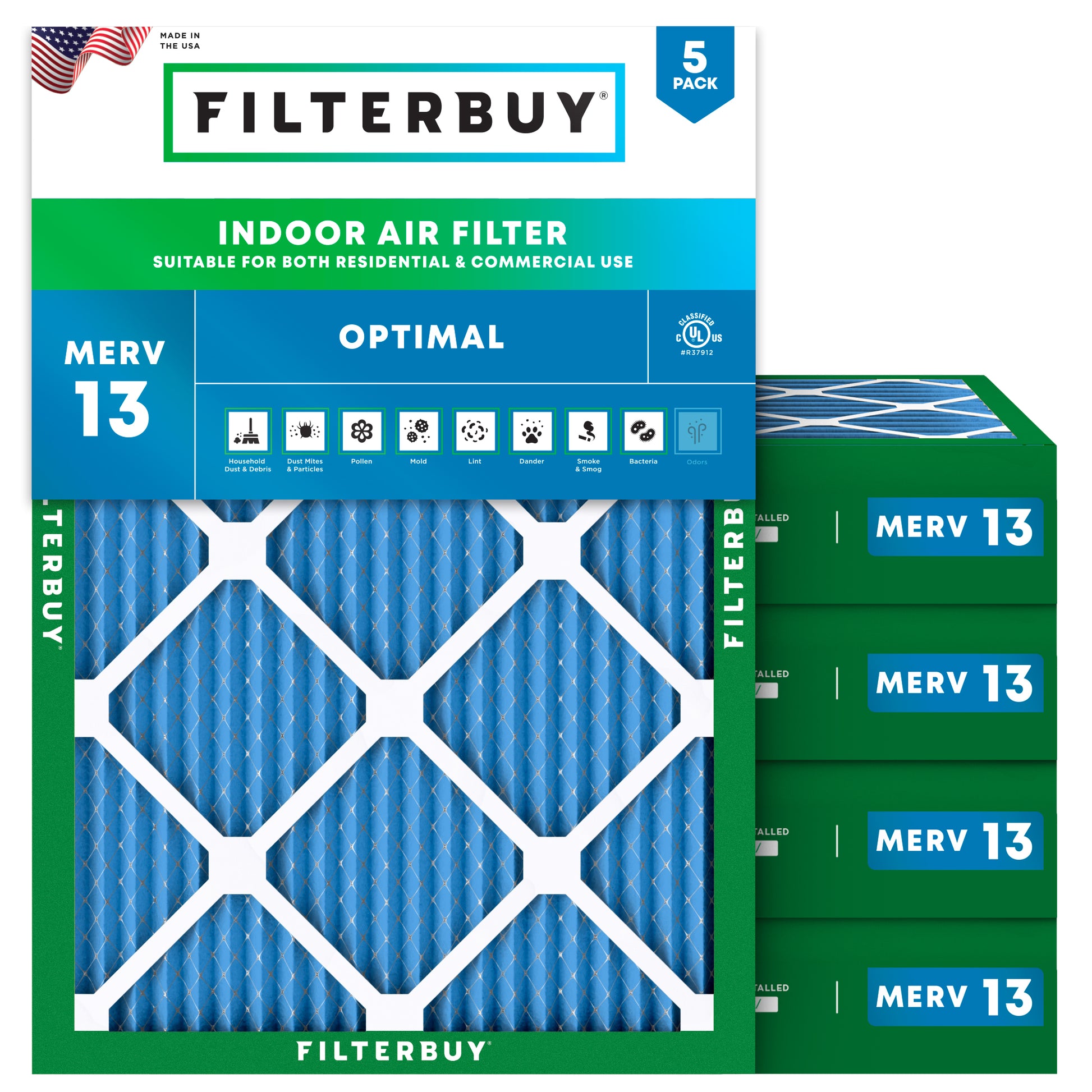 20x21-5x4 MERV 13 Air Filter