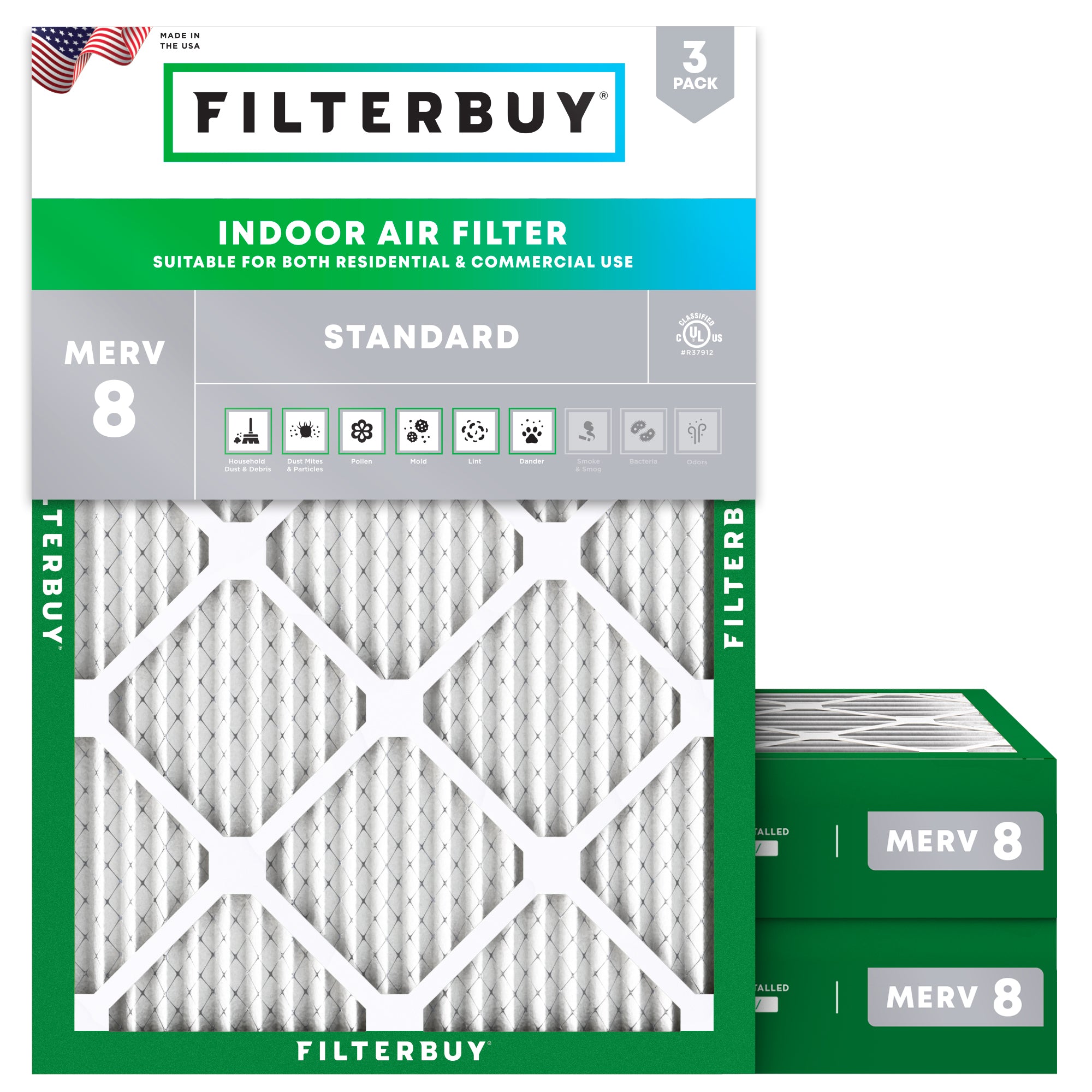 8x14x4 MERV 8 Air Filter