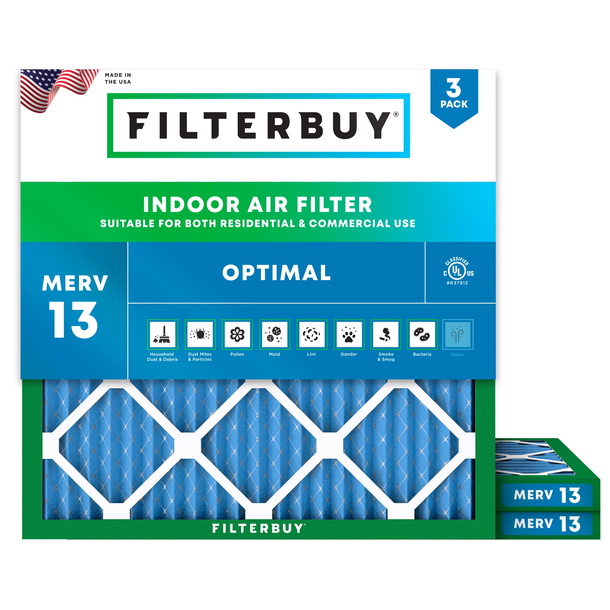 18x18x1 MERV 13 Air Filter