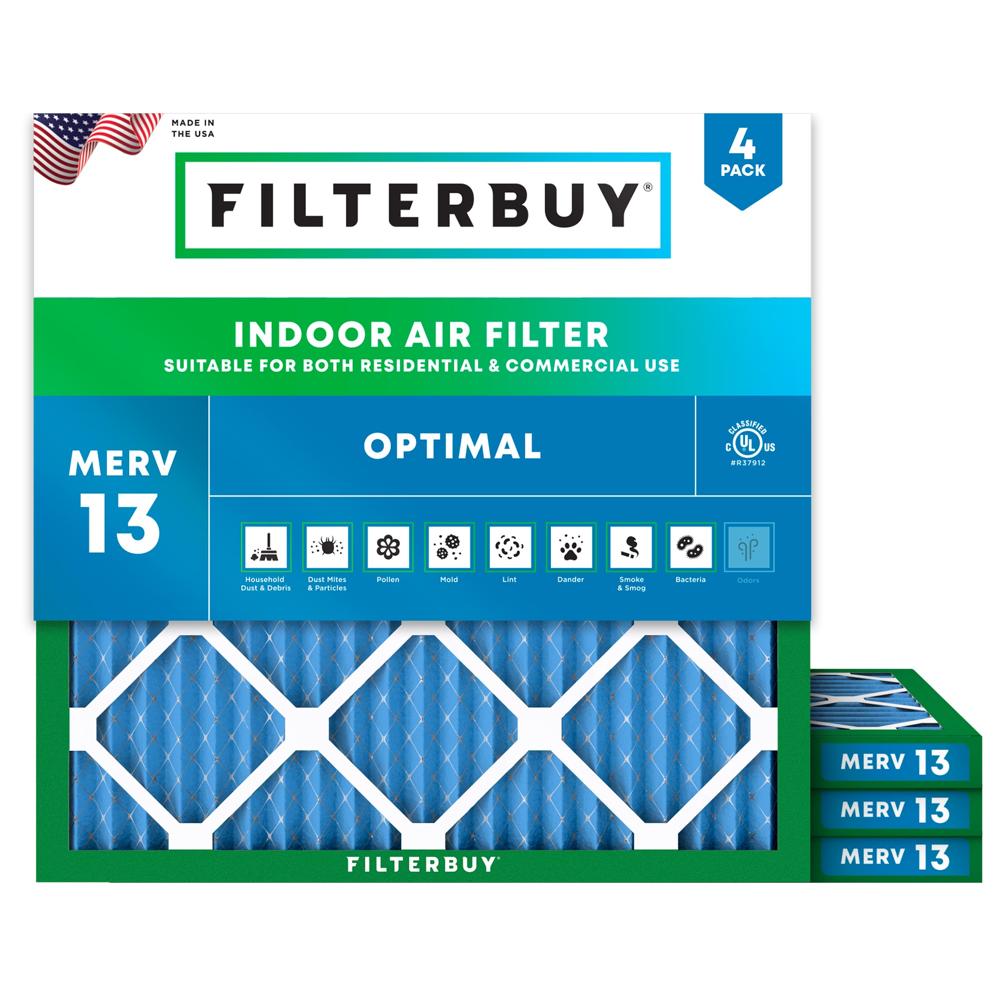 18x18x1 MERV 13 Air Filter