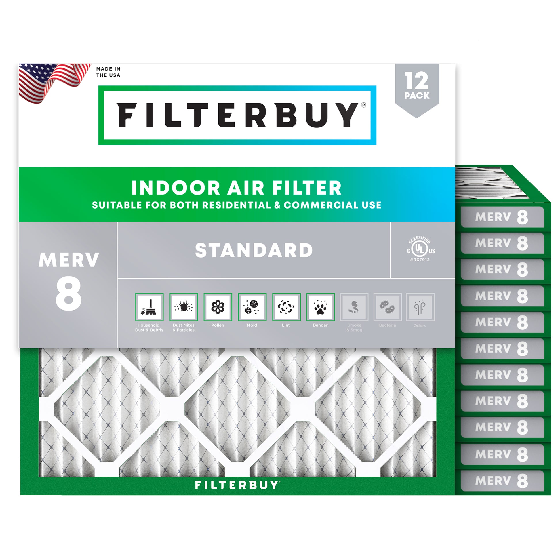 16x16x1 MERV 8 Air Filter