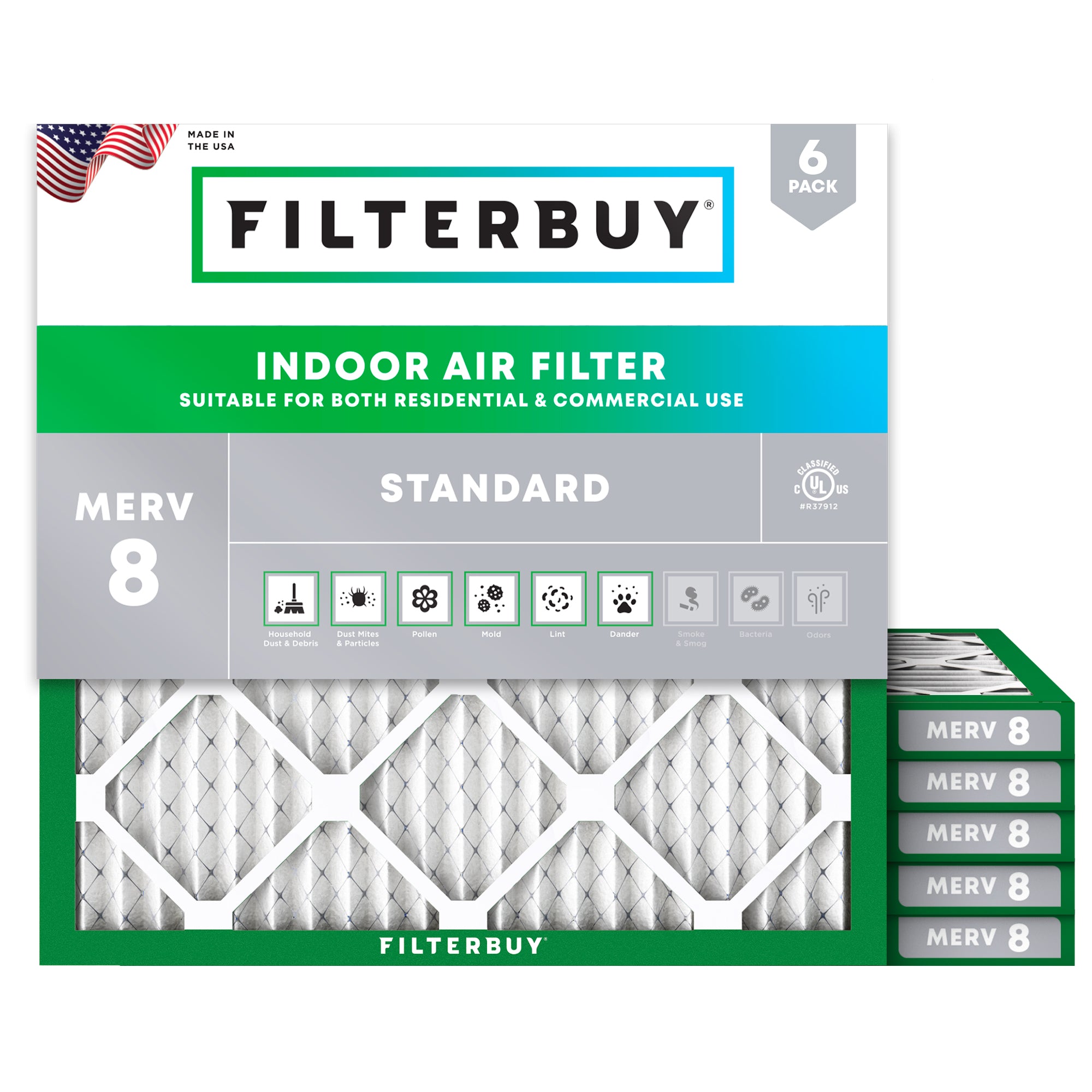 25x25x1 MERV 8 Air Filter