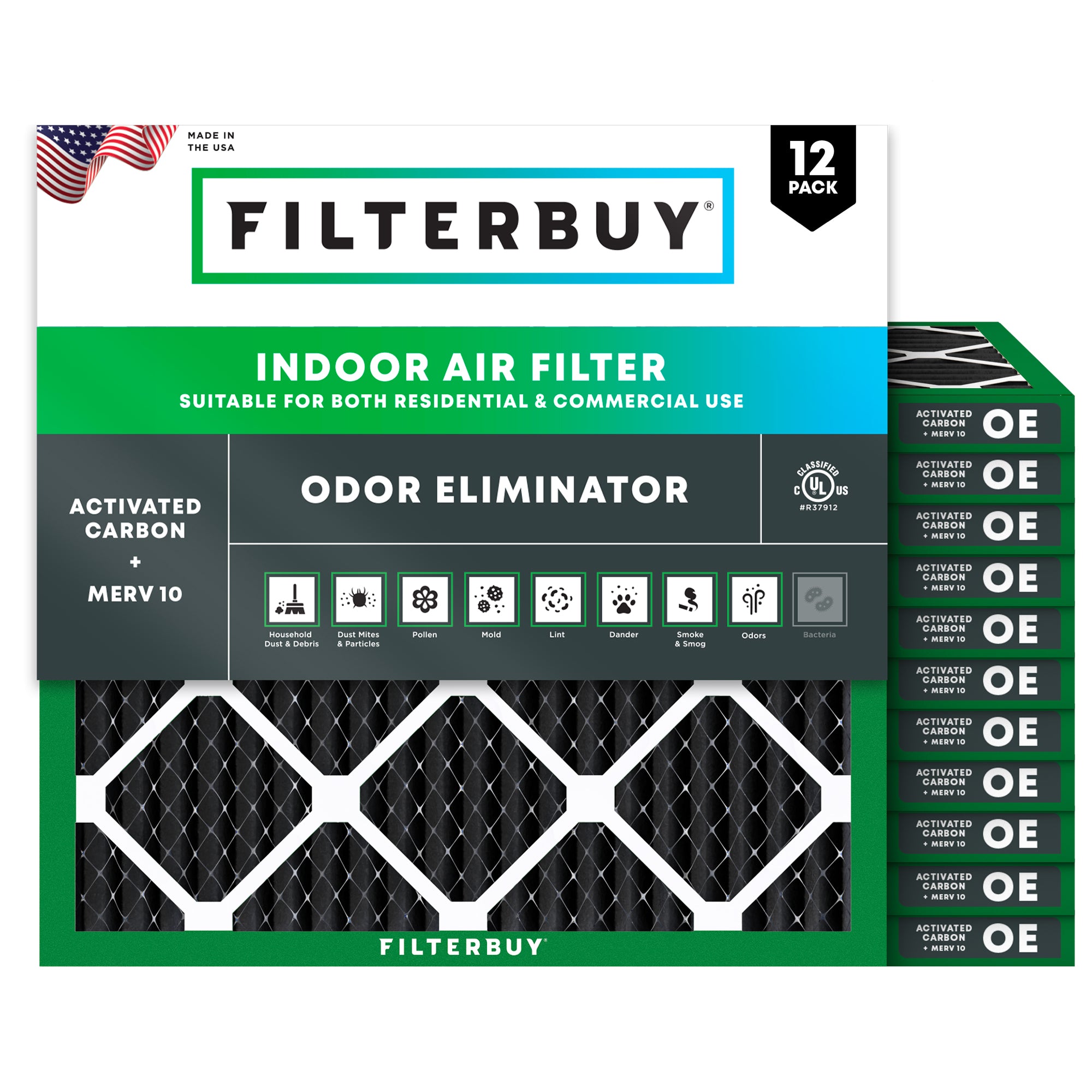 24x24x1 MERV odor-eliminator Air Filter