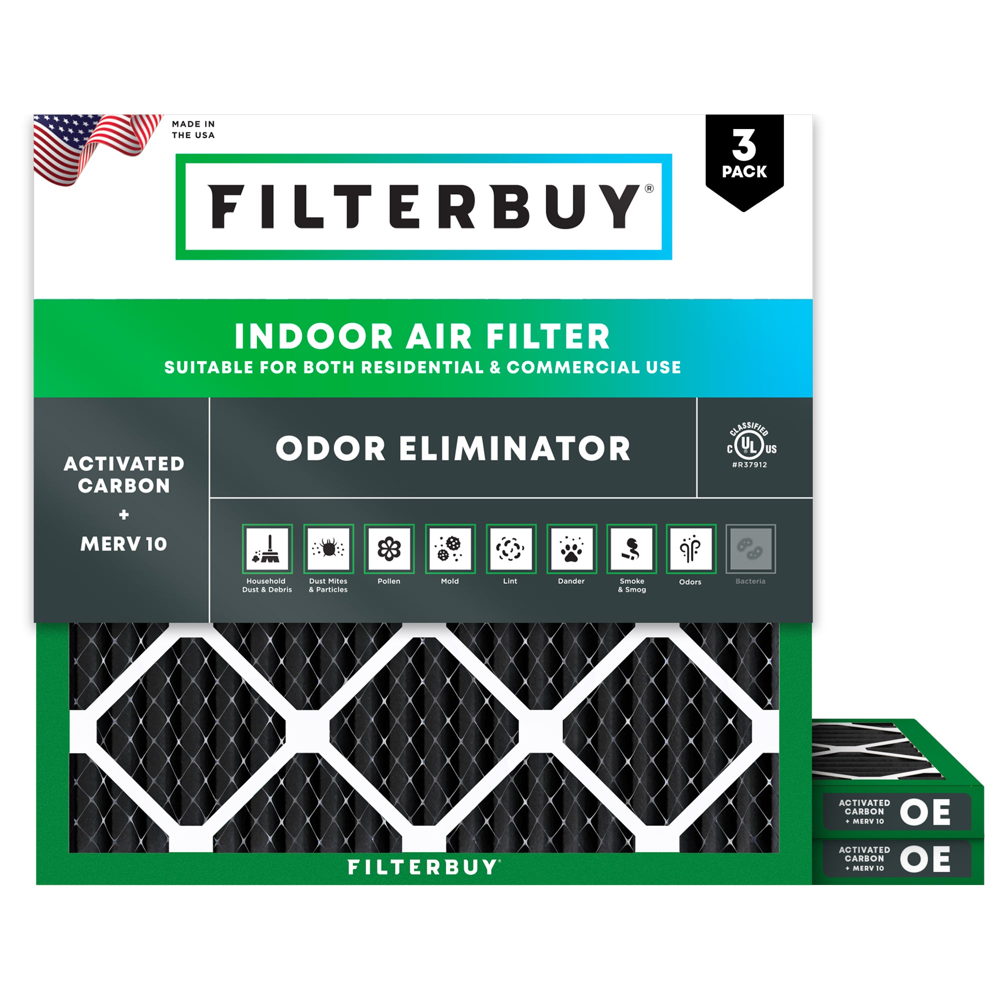 24x24x1 MERV odor-eliminator Air Filter