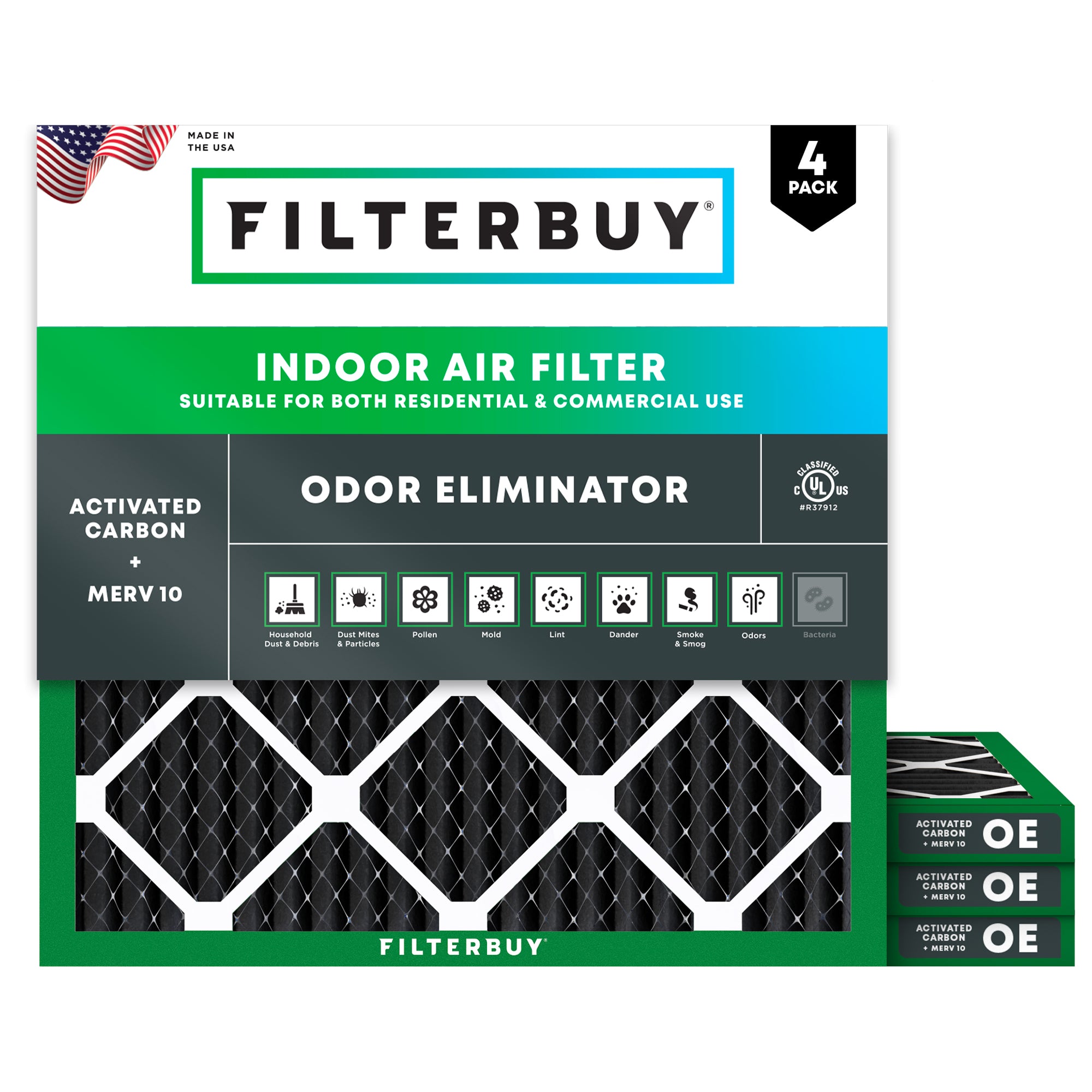 24x24x1 MERV odor-eliminator Air Filter