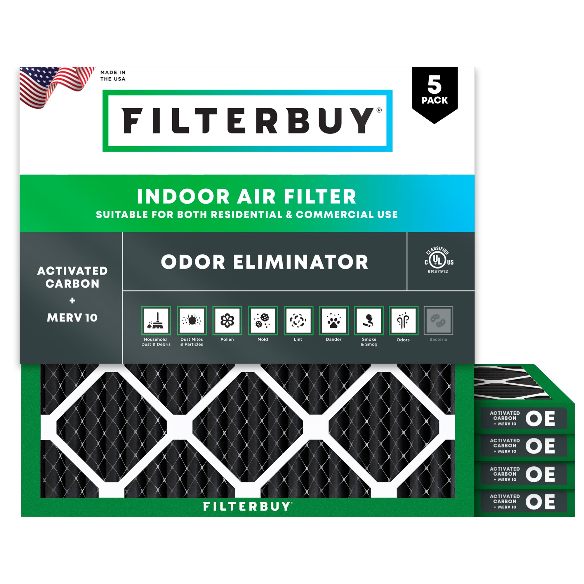 24x24x1 MERV odor-eliminator Air Filter