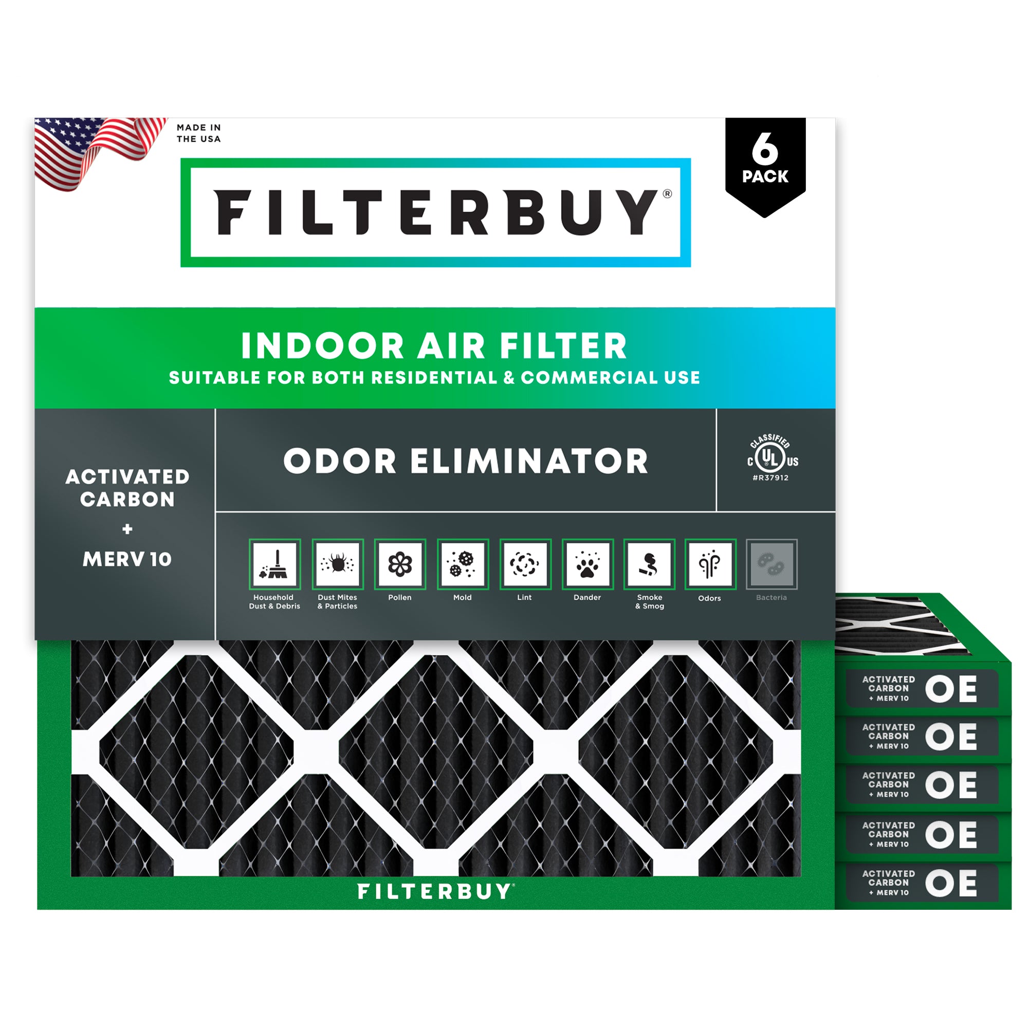 24x24x1 MERV odor-eliminator Air Filter