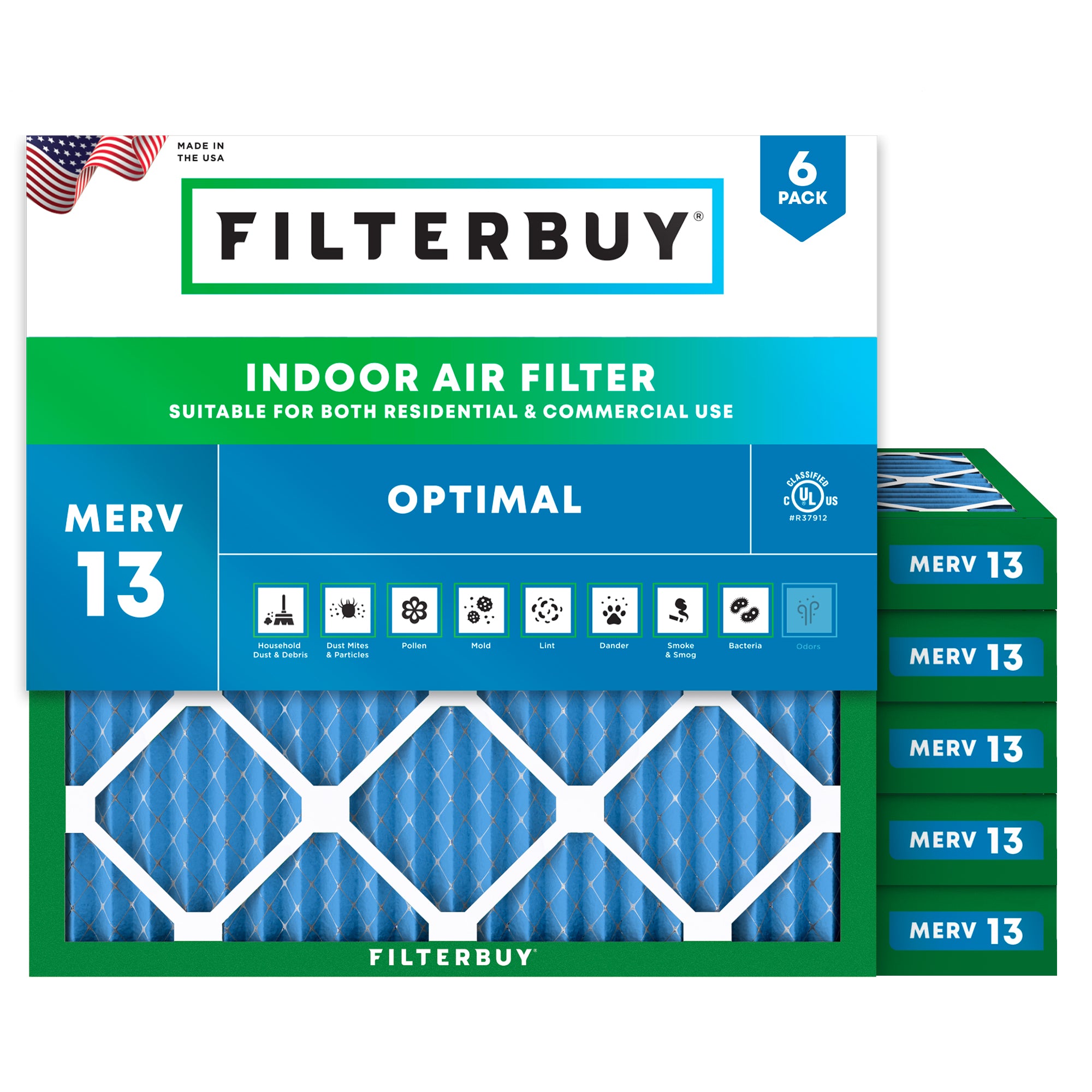 13-25x13-25x2 MERV 13 Air Filter