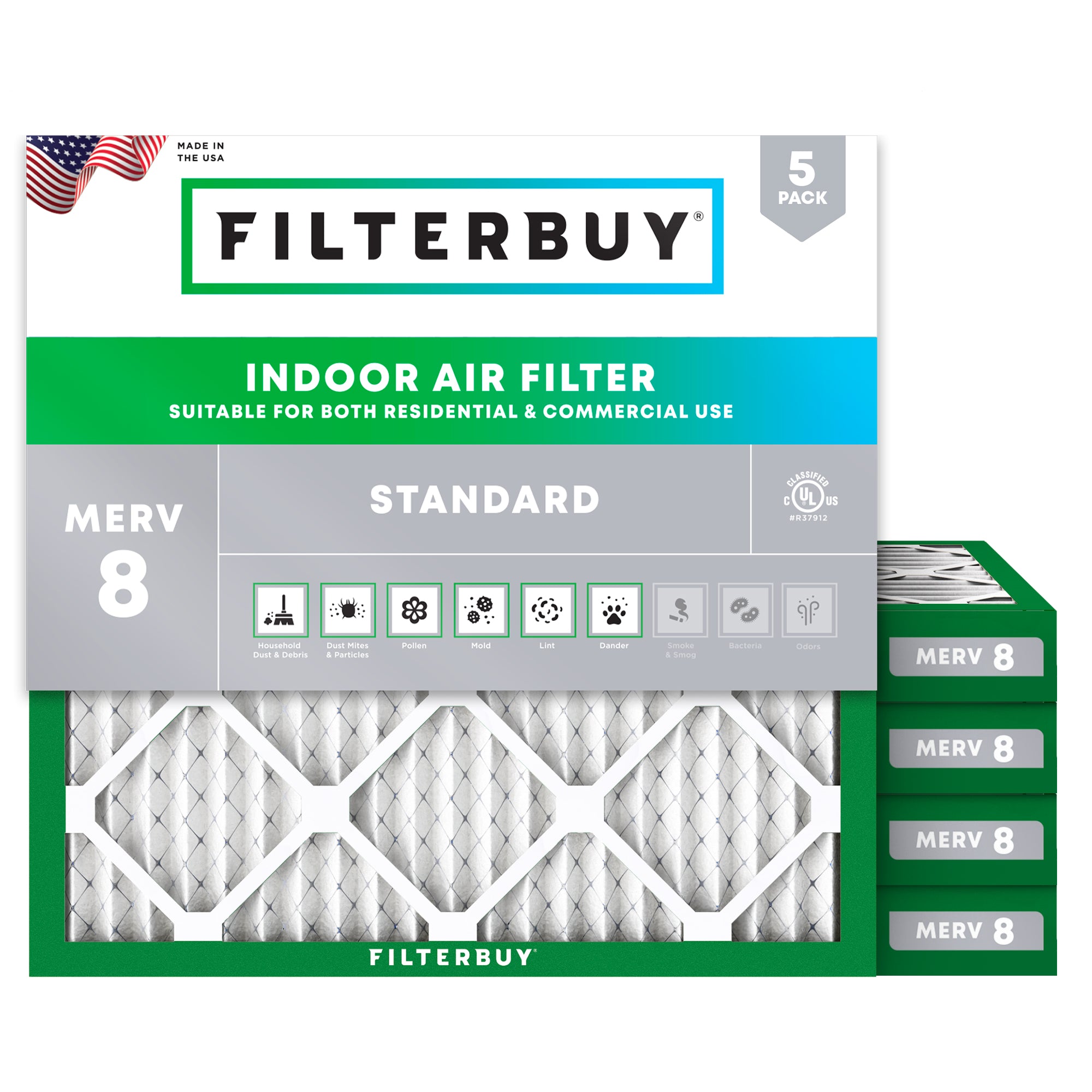 22x22x2 MERV 8 Air Filter