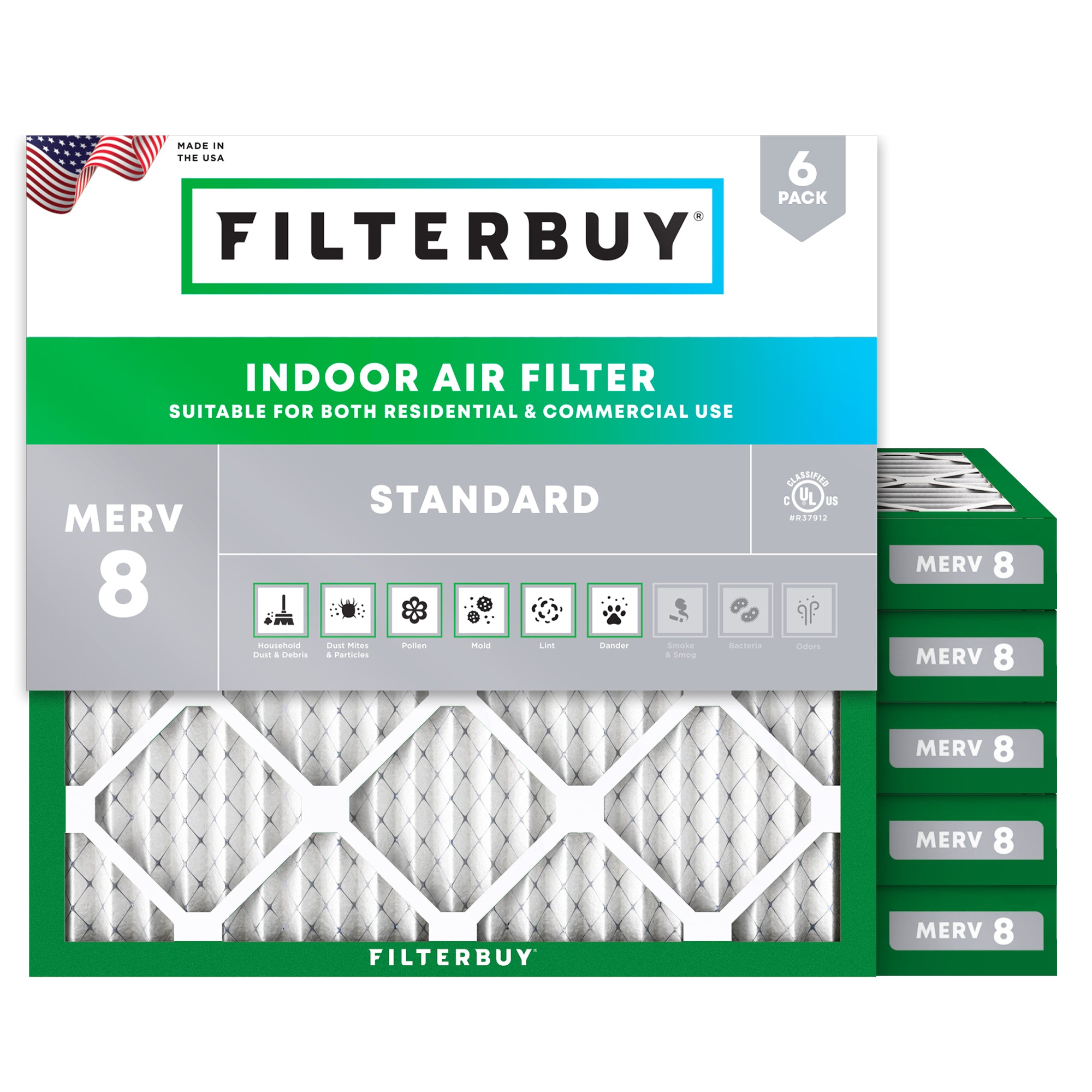 20x20x2 MERV 8 Air Filter