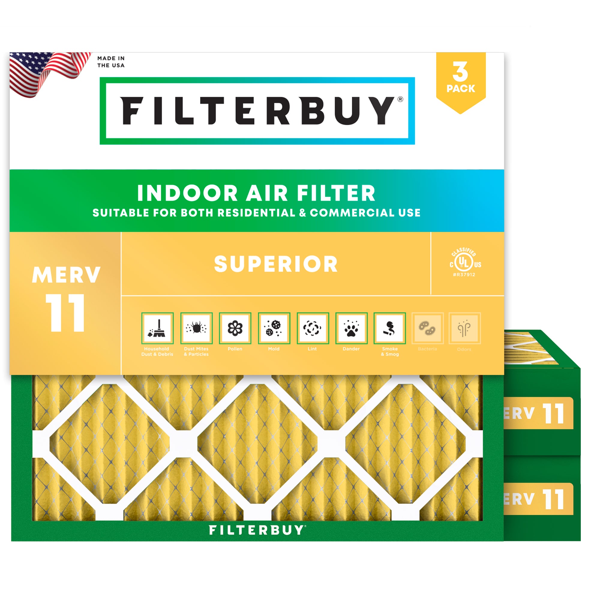 11-25x11-25x4 MERV 11 Air Filter