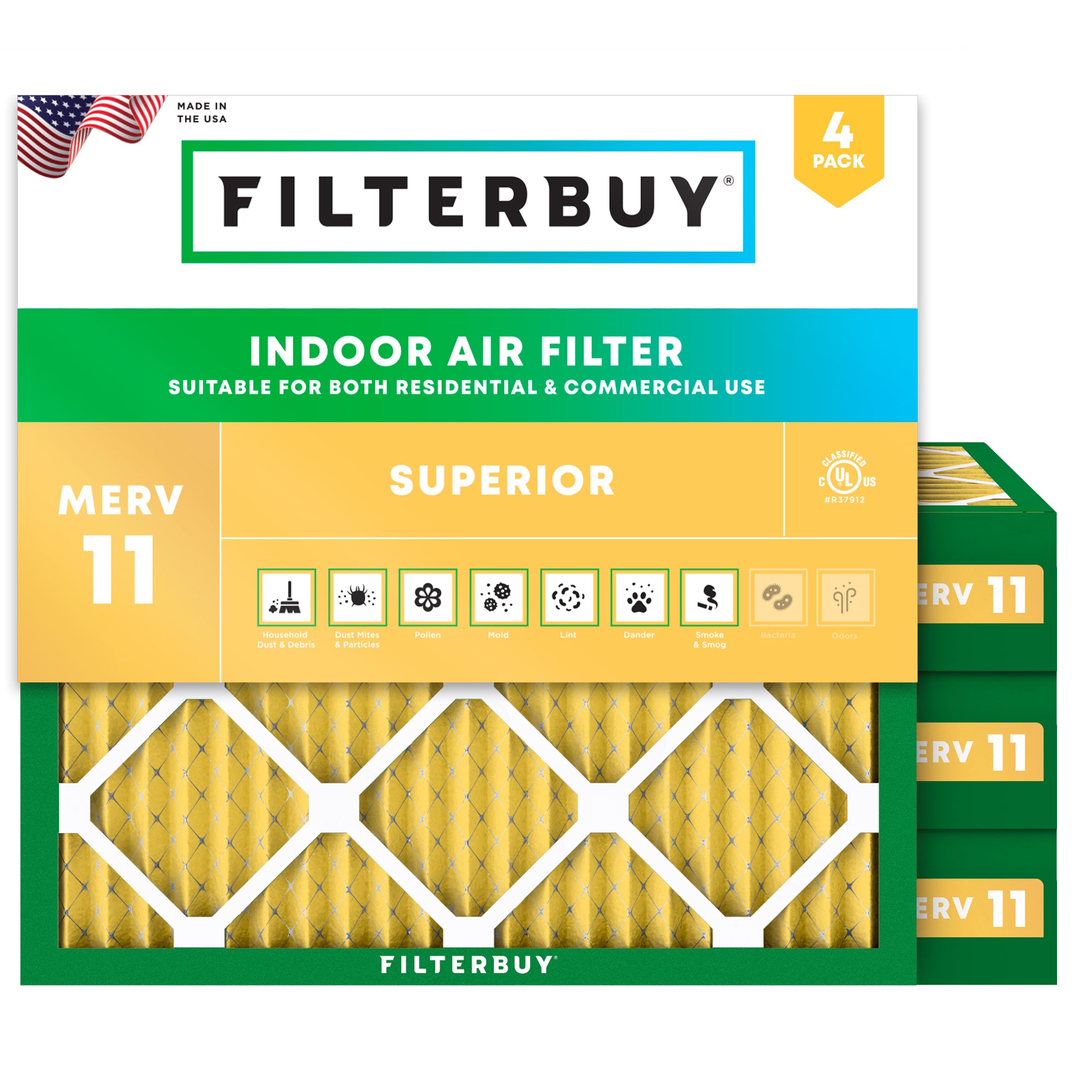 16x16x4 MERV 11 Air Filter
