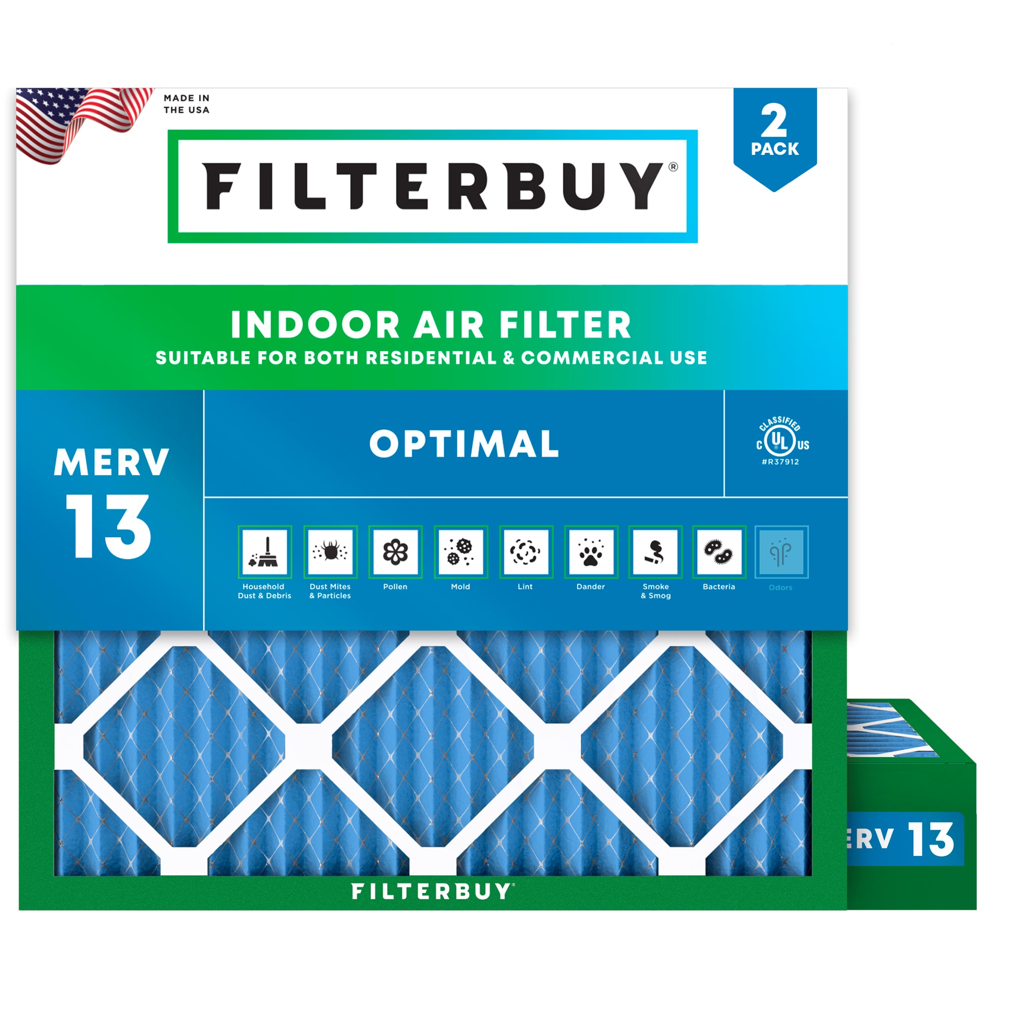 25x25x4 MERV 13 Air Filter