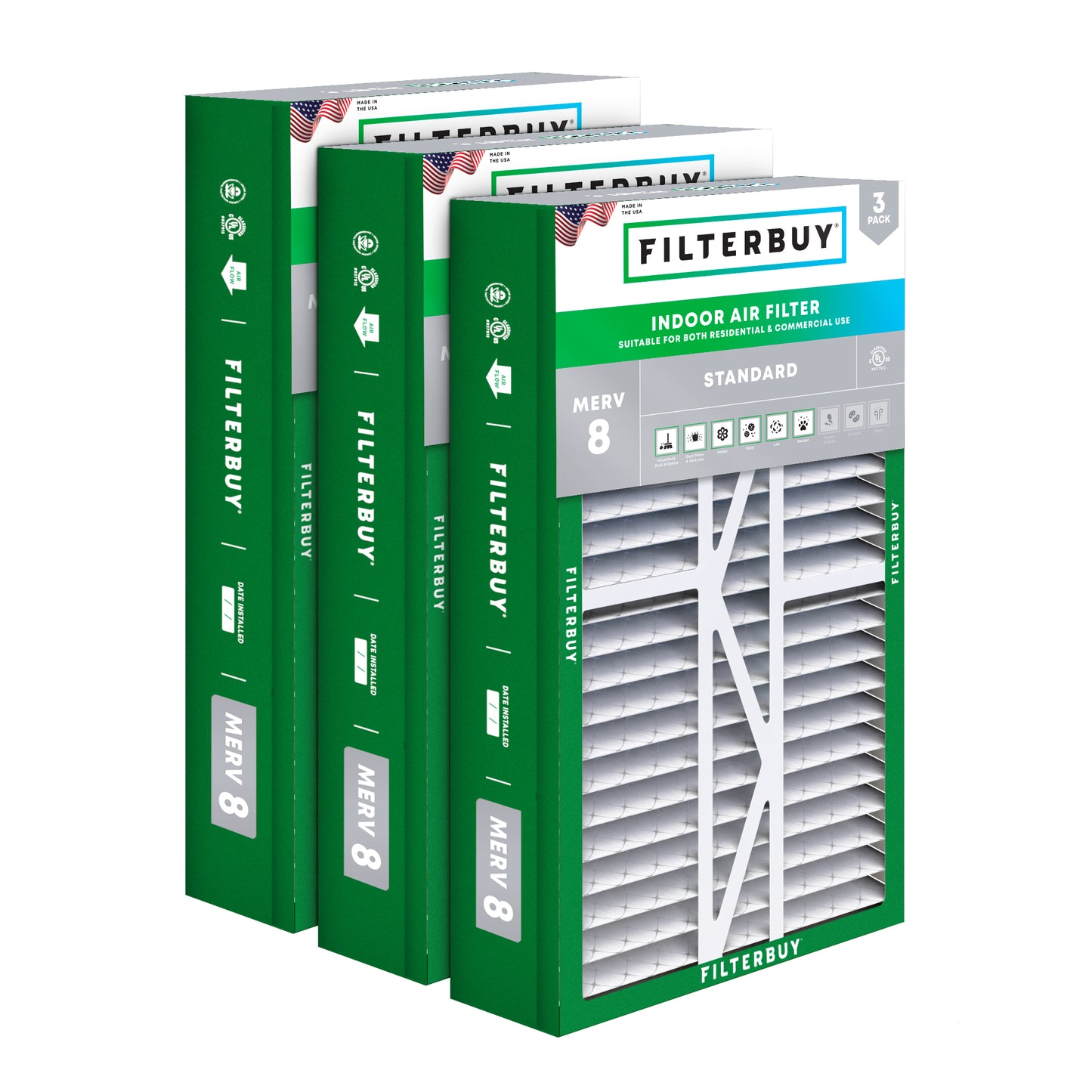 American Standard 17.5x27x5 MERV 8 Aftermarket Replacement Filter