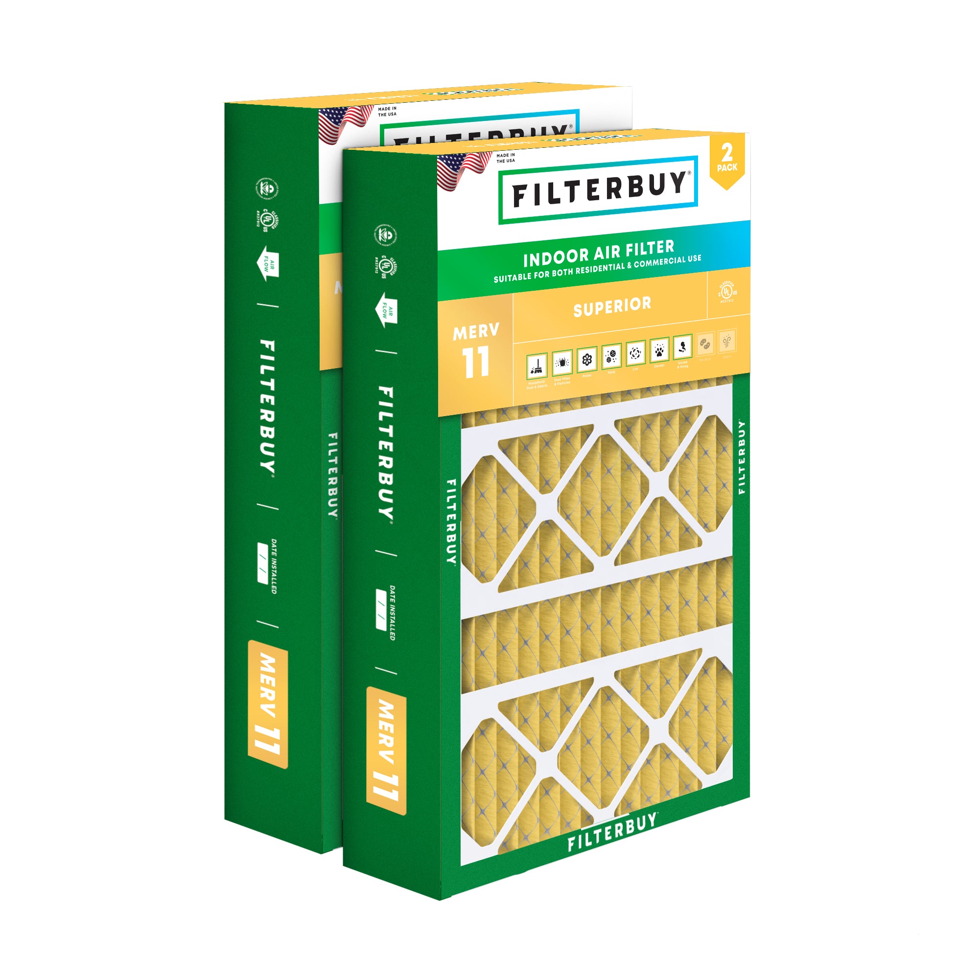 15.75×27.63×3.5 MERV 11 Aprilaire Compatible 2140 / 104 Replacement Filter